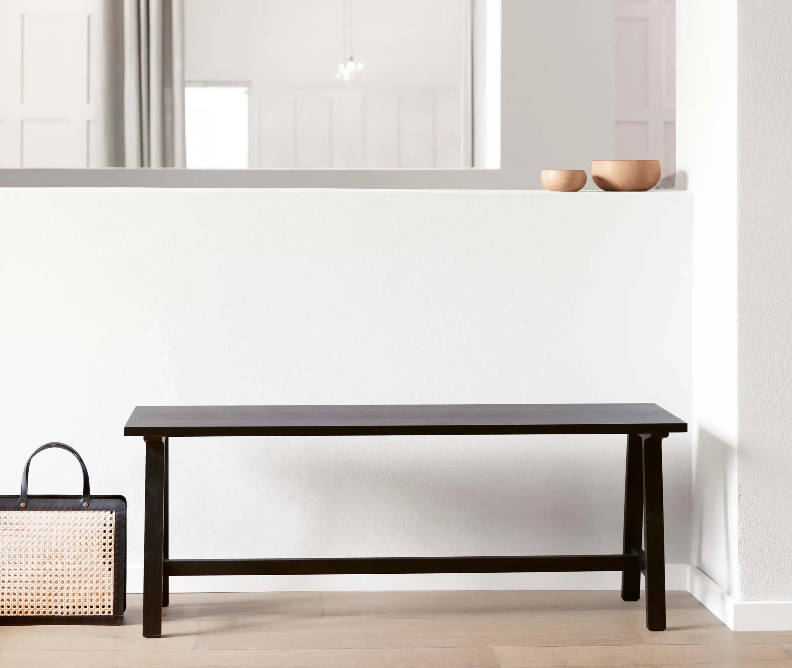 Bench Multi-Purpose - Black, Solid Wood