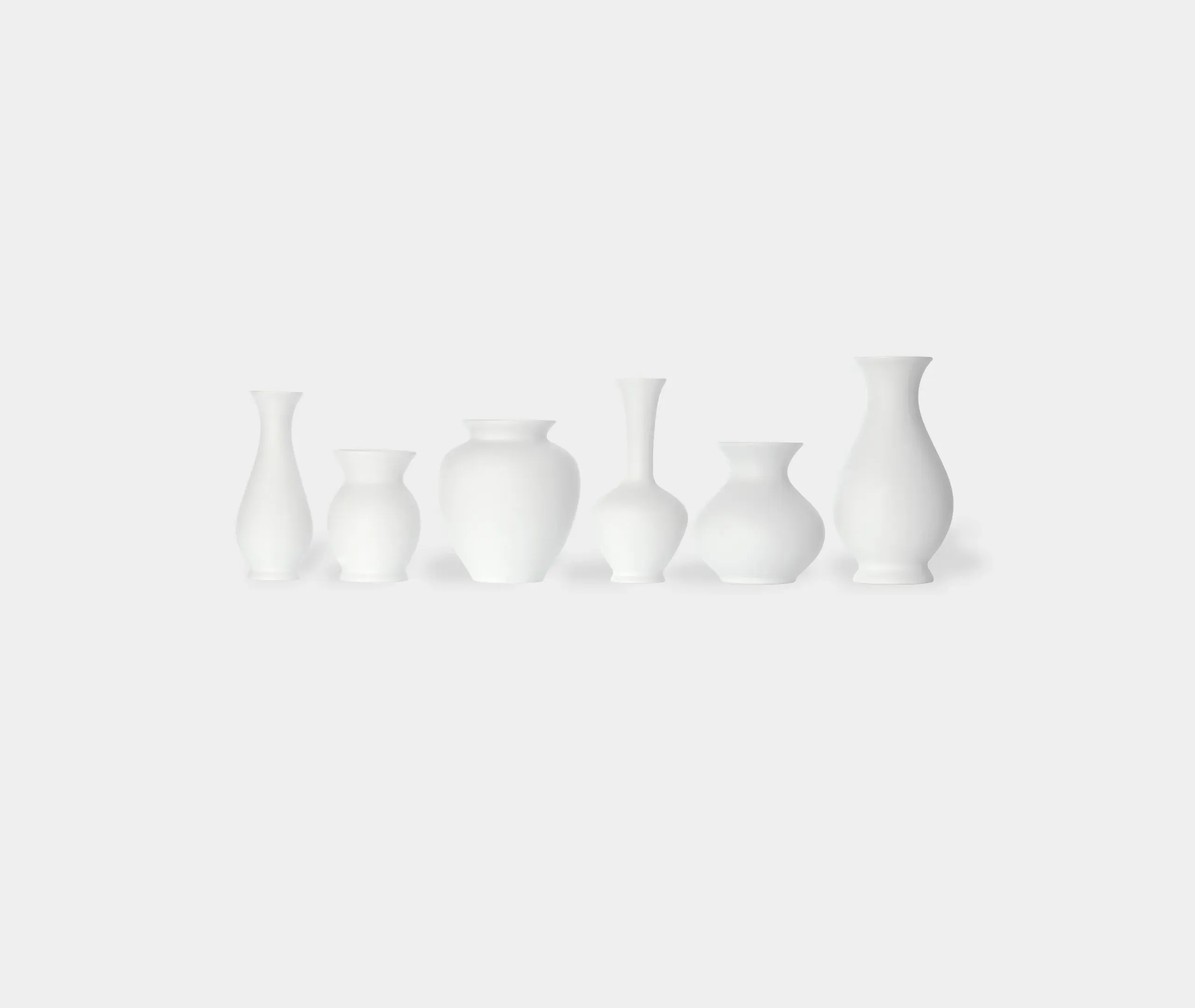 Blossom Set of Six Vases - White, Porcelain product