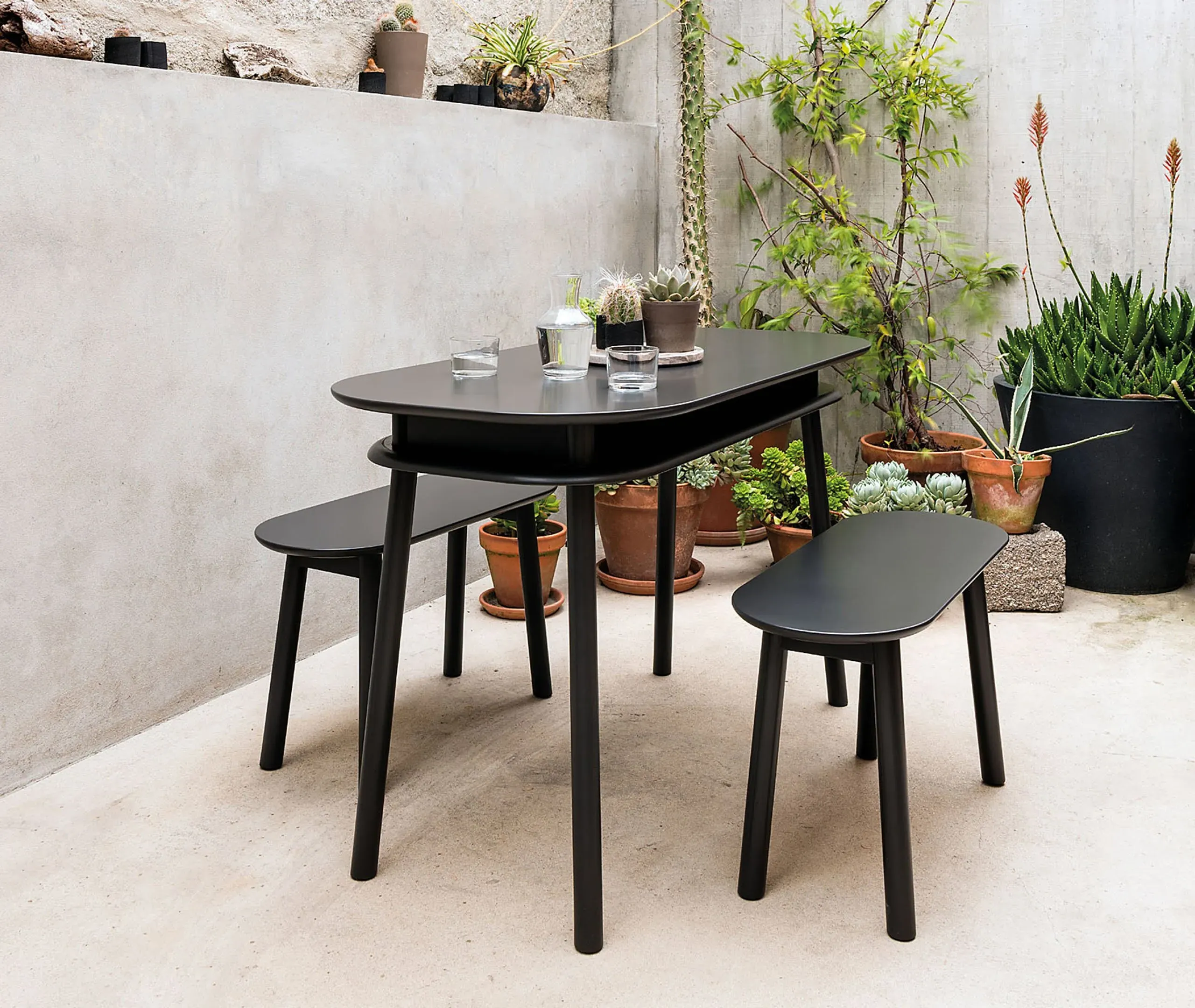 Bureau Writing Desk with Storage - Walnut, Solid Wood