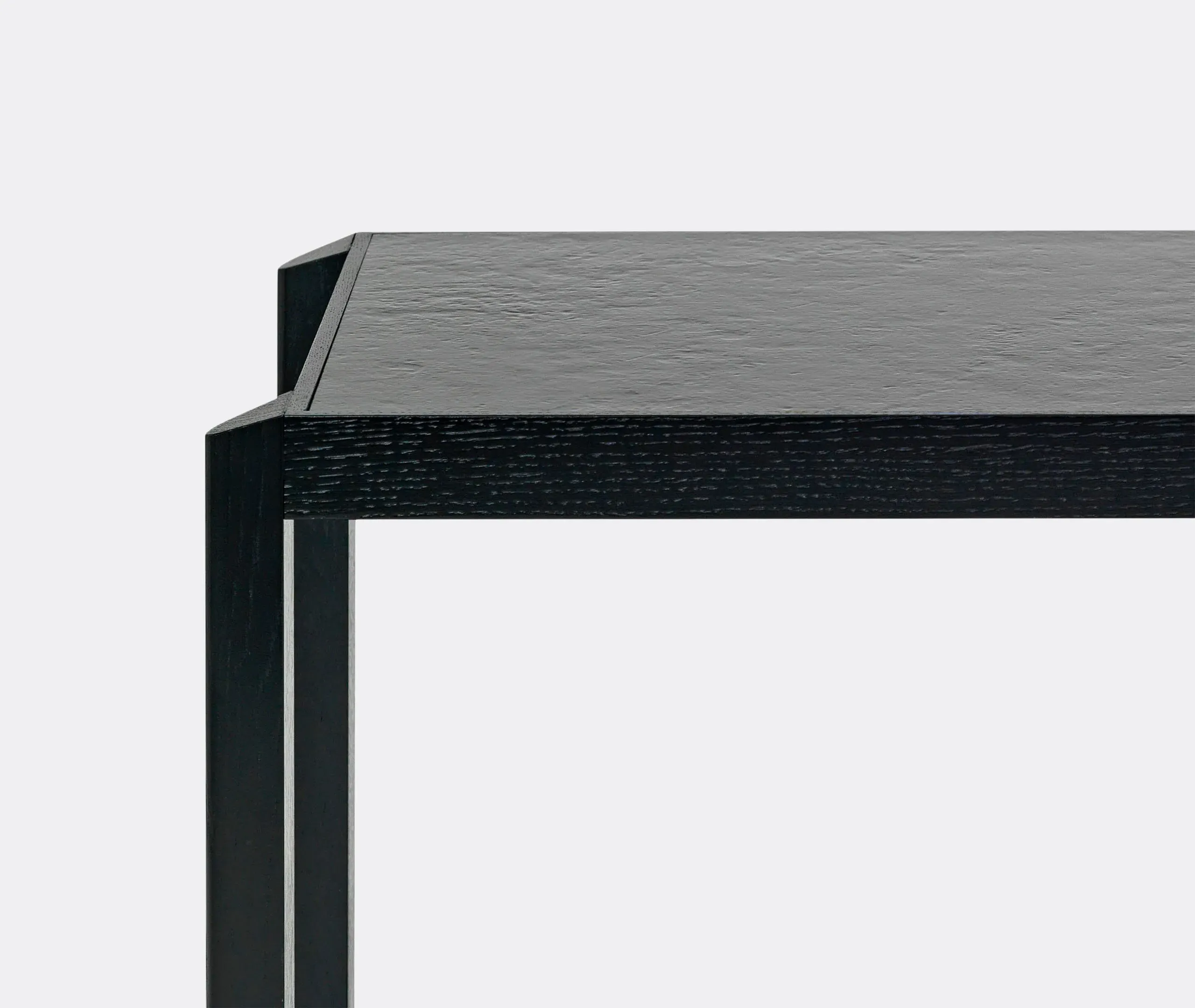 Console Table with Ceramic Tile - Ivory Black