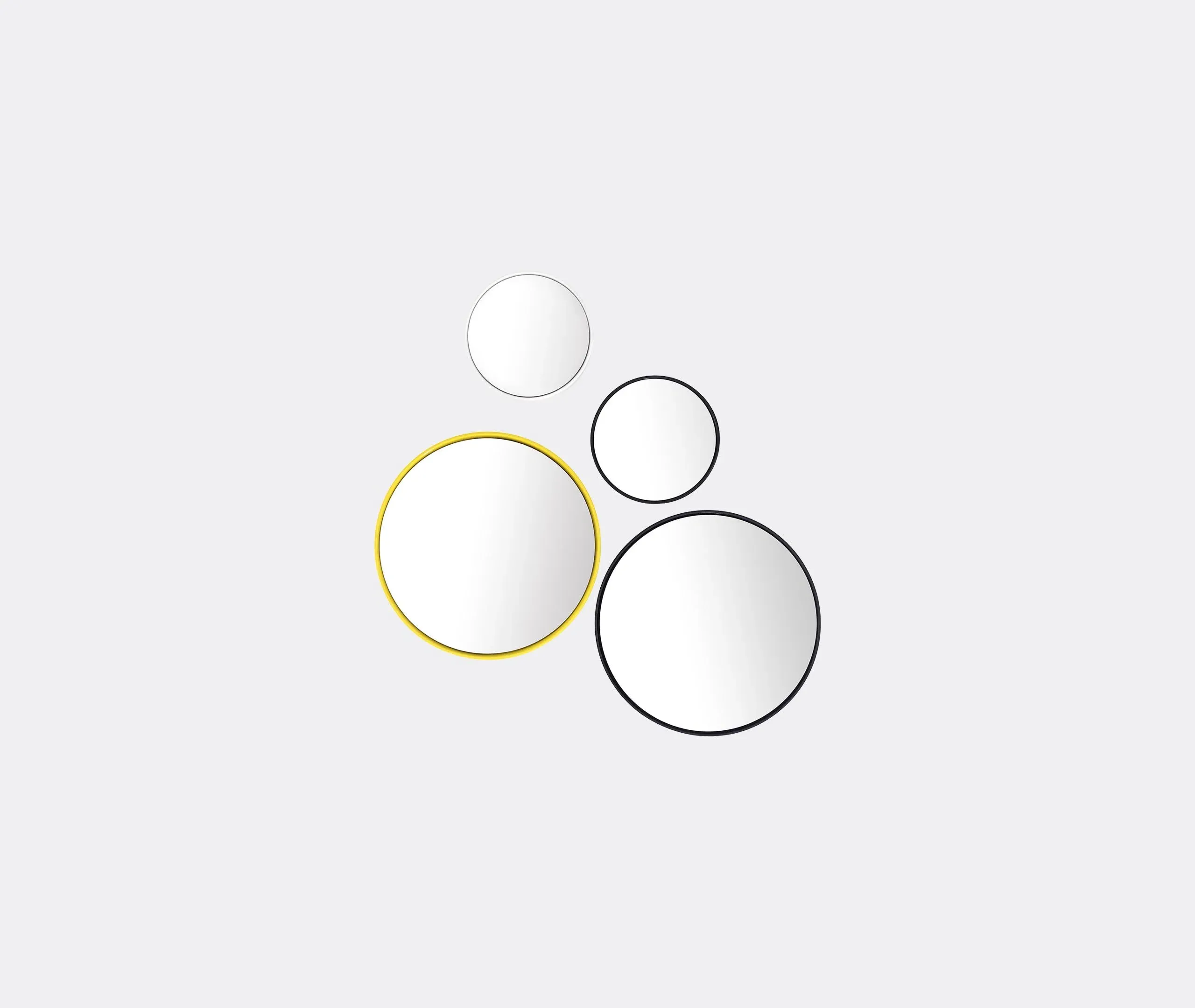 Large Bubble Mirror - White, Ceramic