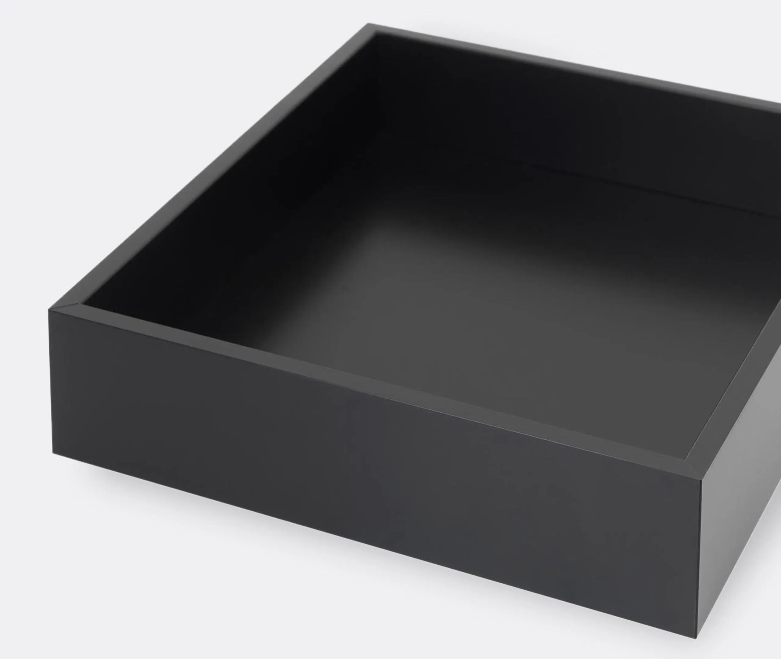 Medium Valet Tray Organizer - Black, Wood