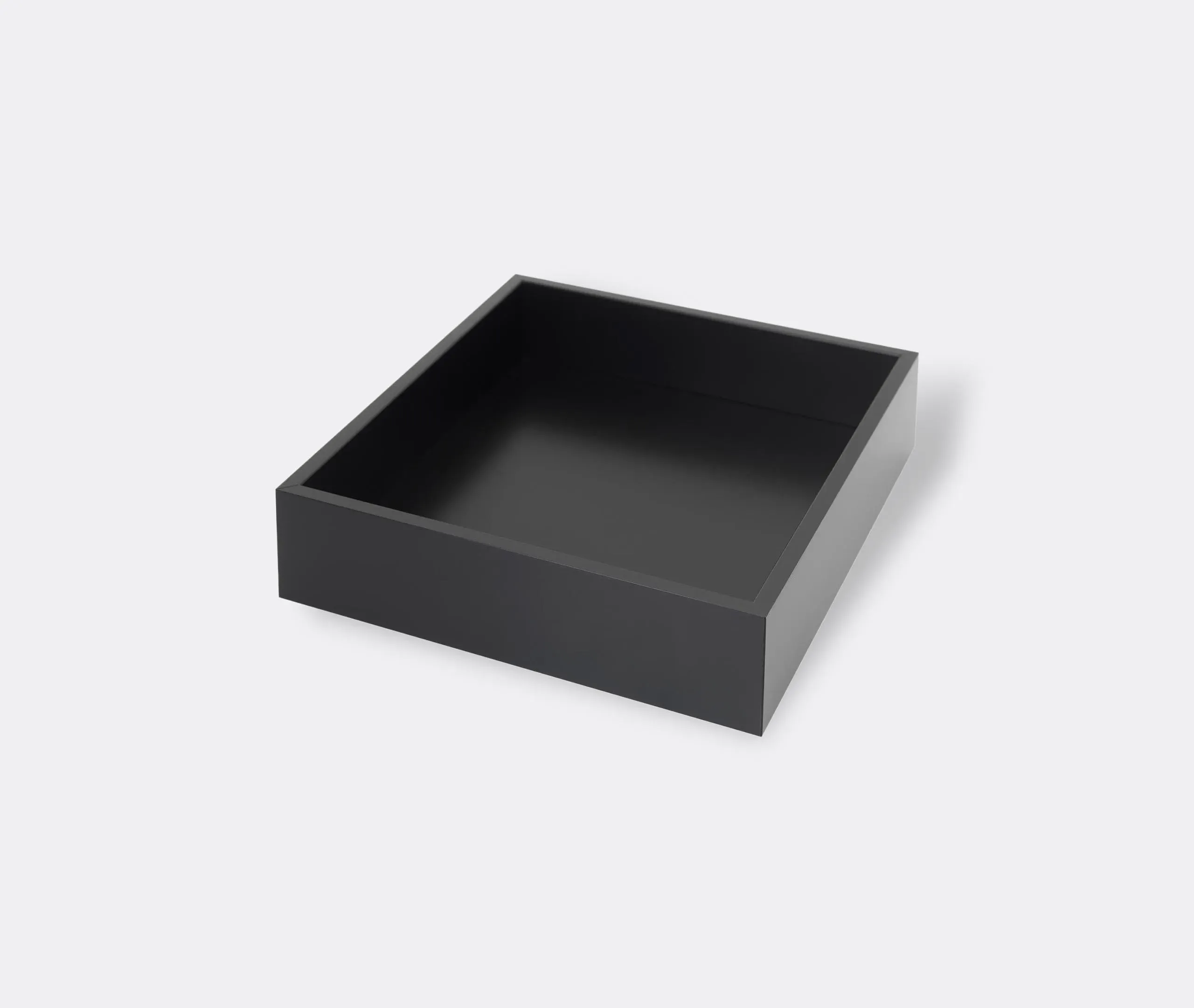 Medium Valet Tray Organizer - Black, Wood image