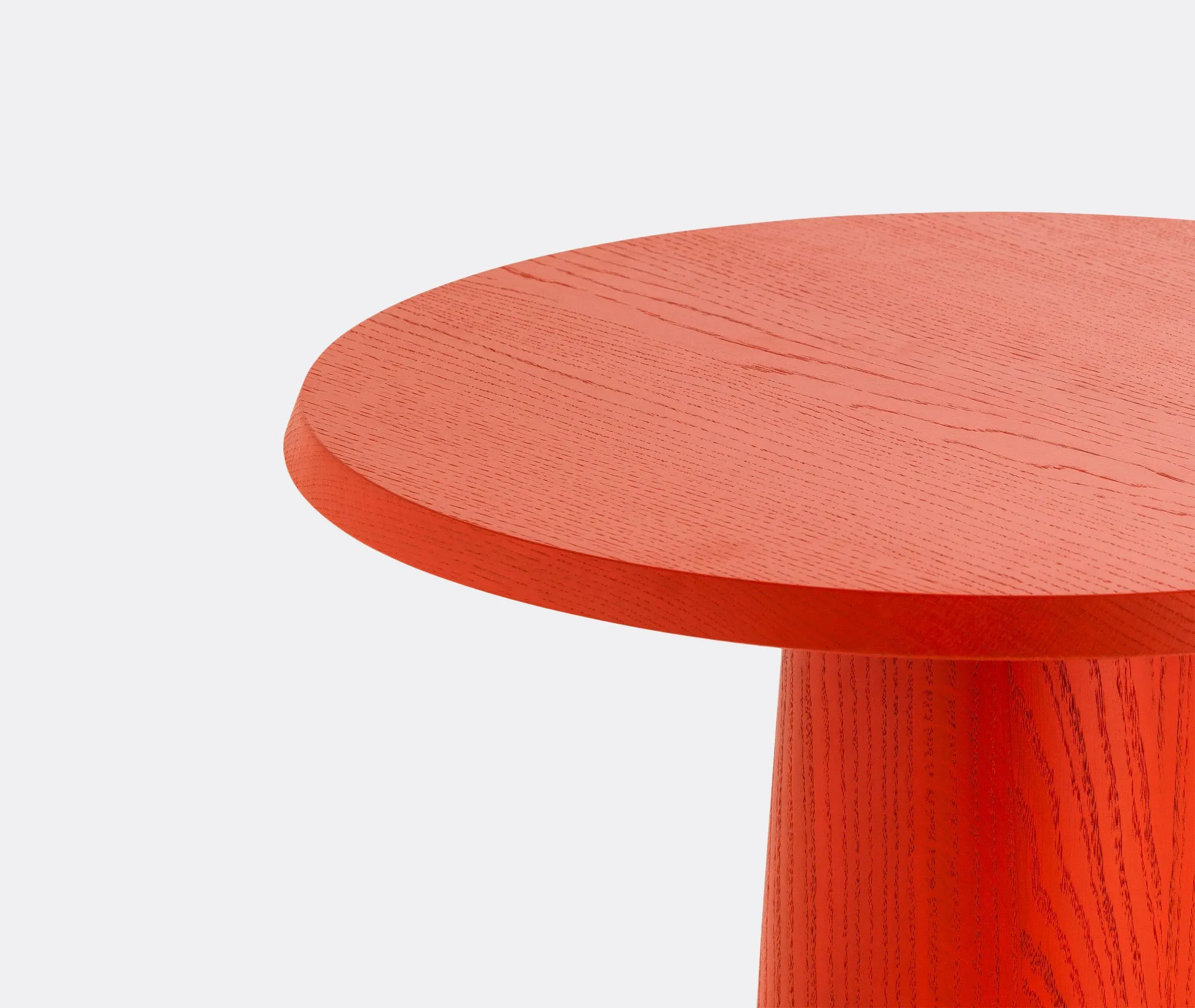 Mushroom Side Table - Coral, Solid Wood