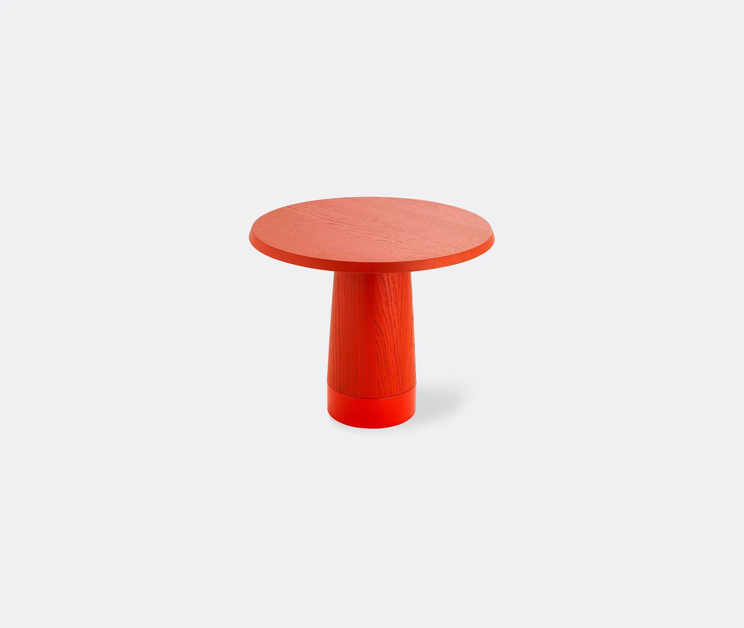 Mushroom Side Table - Coral, Solid Wood