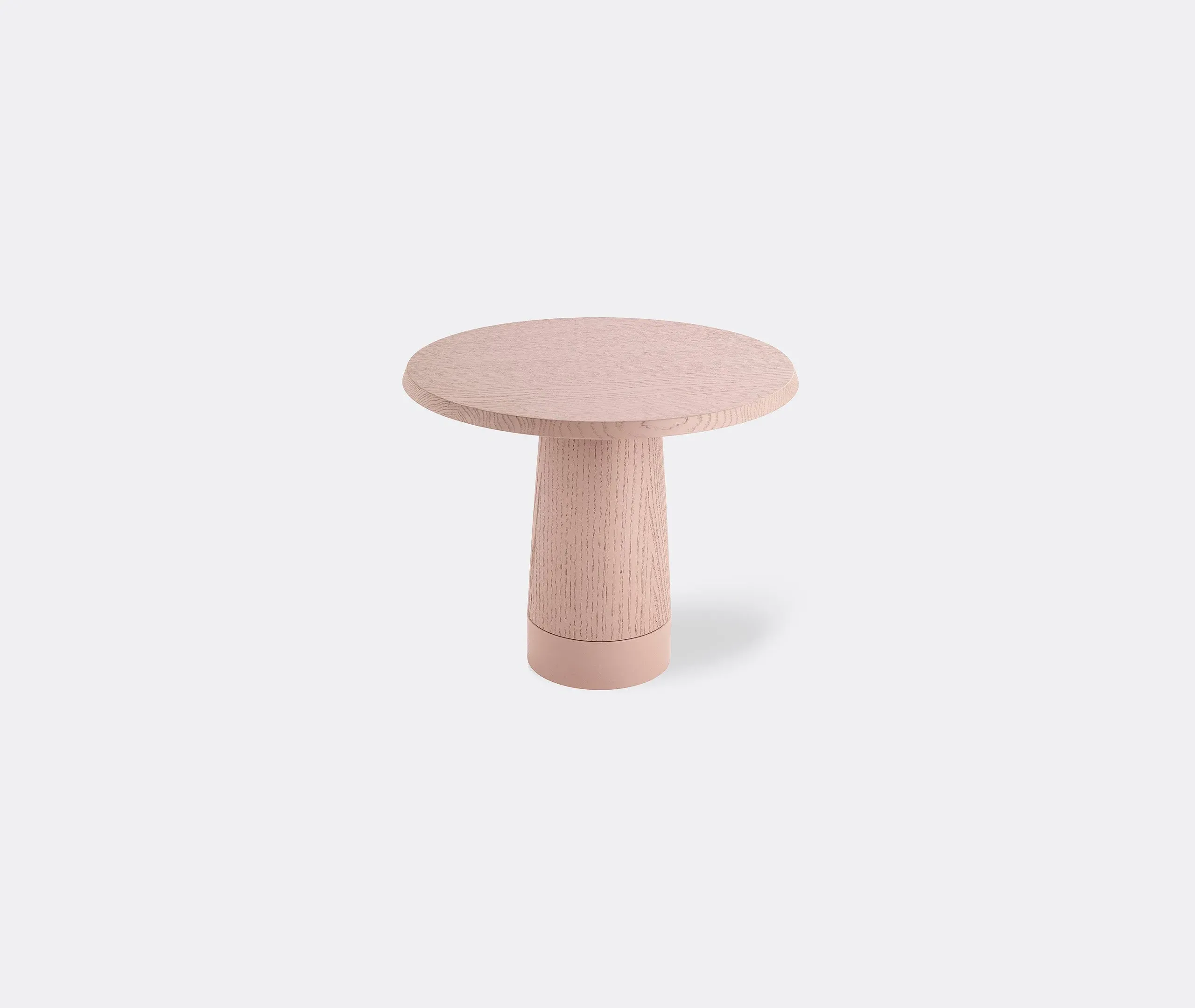 Mushroom Side Table - Dusky Rose, Solid Wood