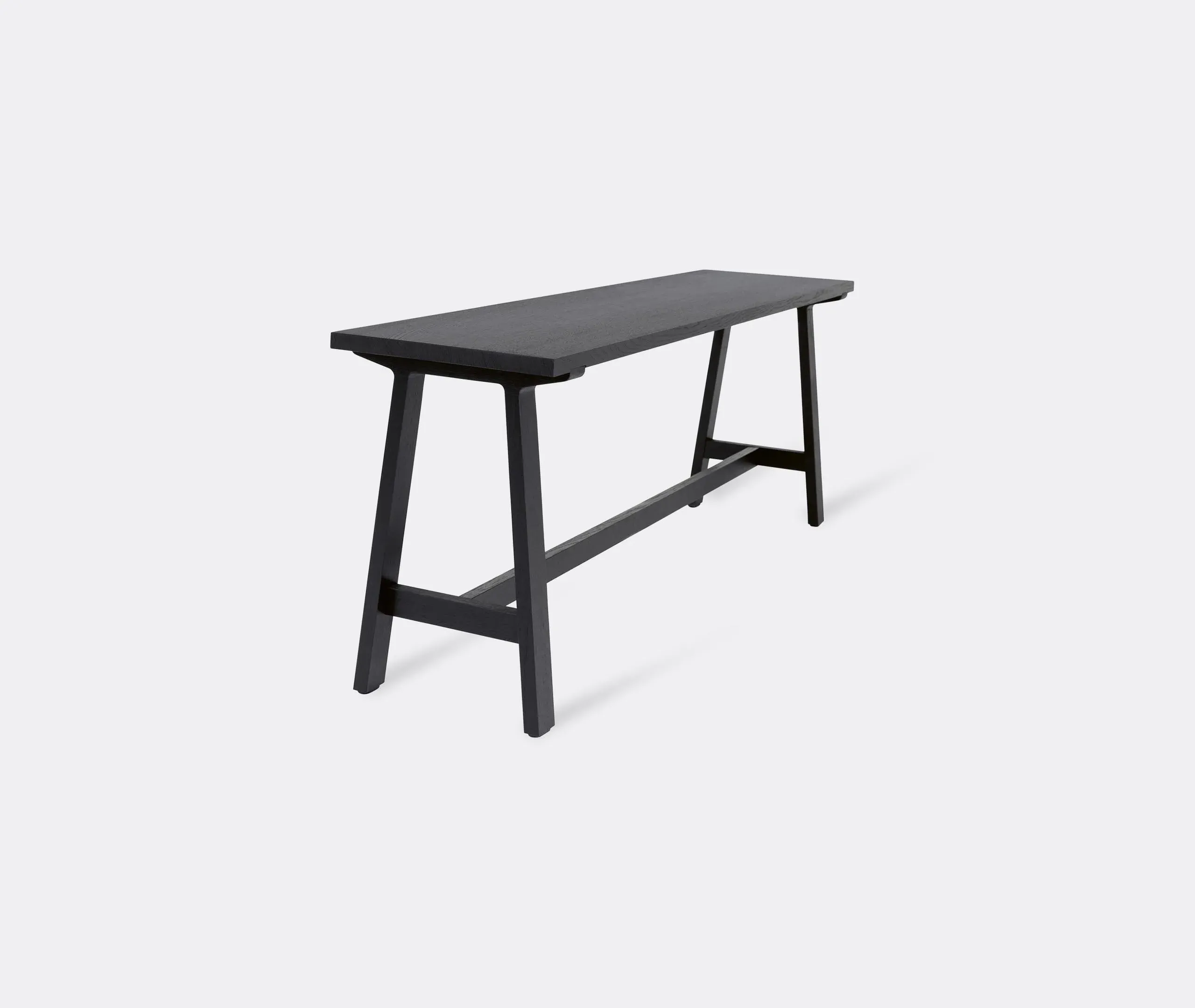 Wide Bench Multi-Purpose - Black, Solid Wood