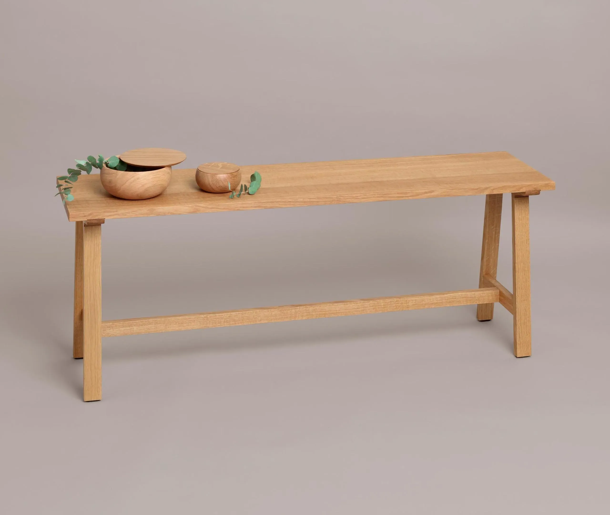Wide Bench Multi-Purpose - Oak, Solid Wood