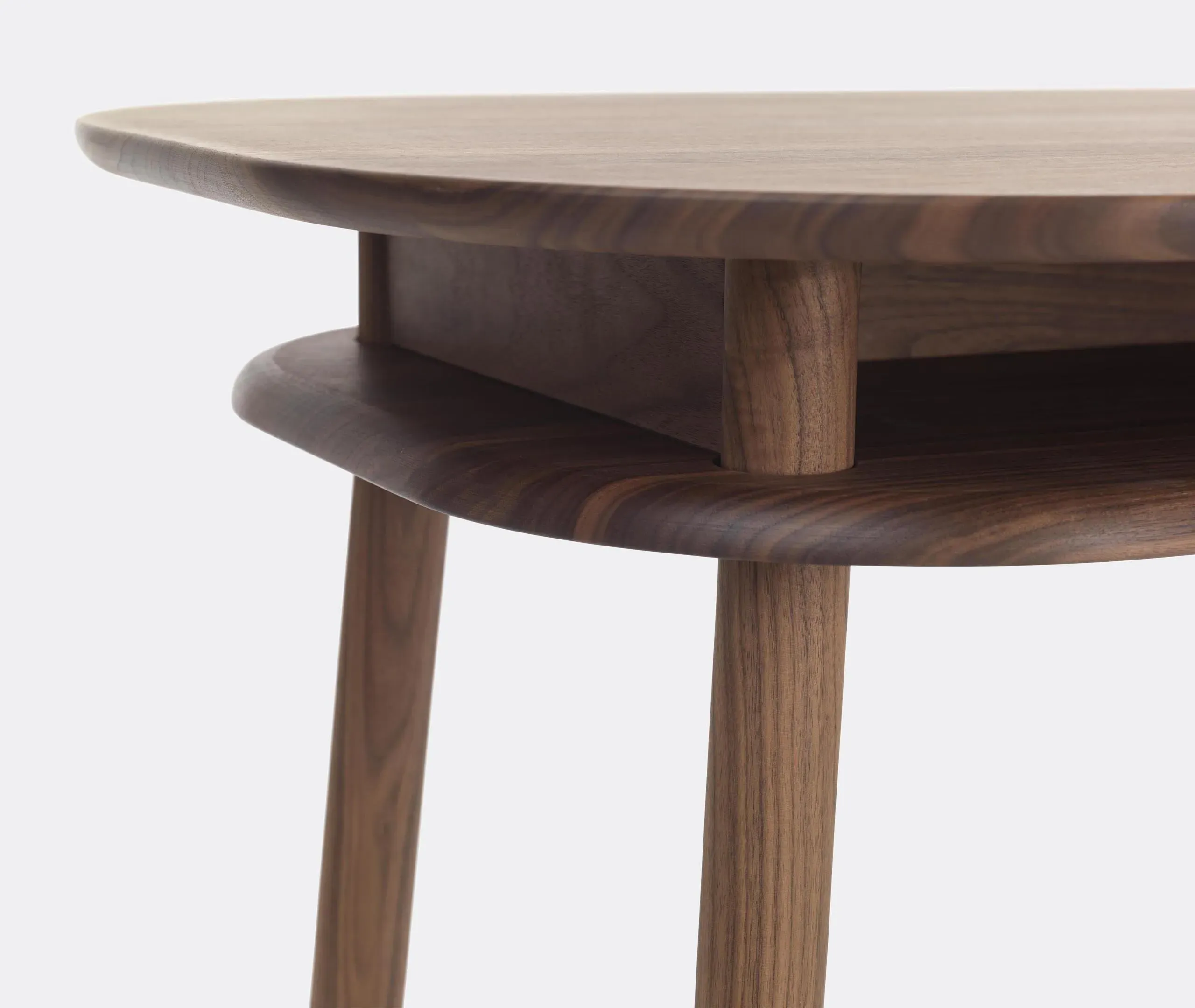 Writing Desk with Storage - Walnut, Solid Wood