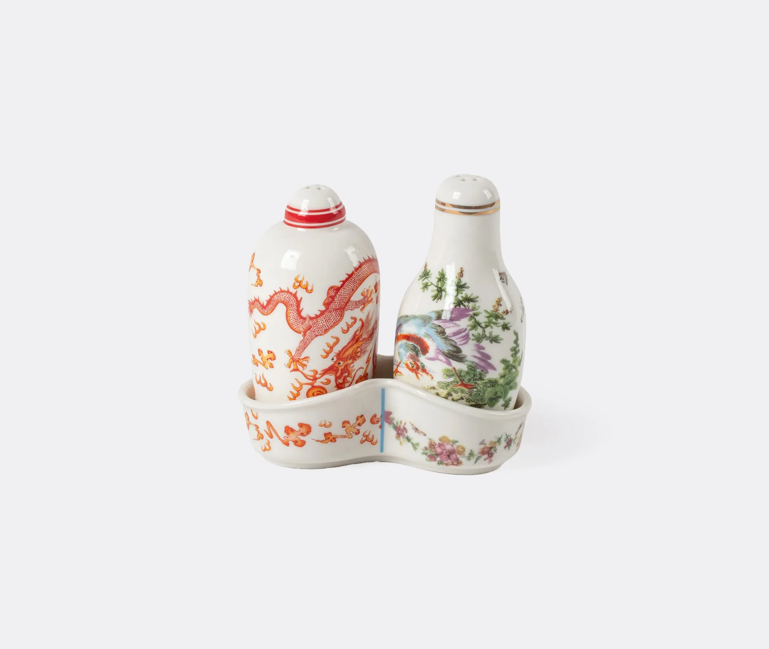 2-Piece Spice Shaker Set with Holder - Multicolor image