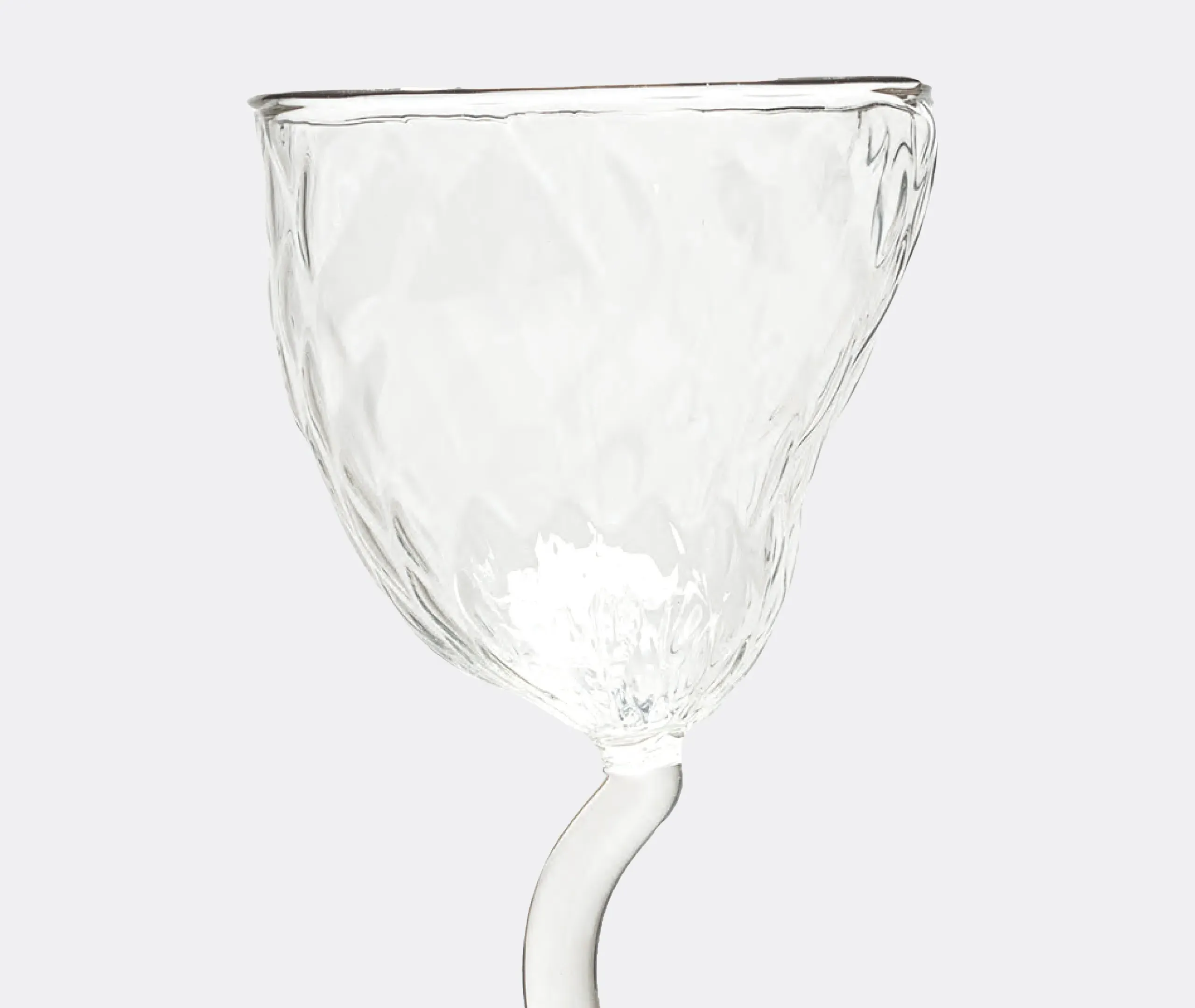 Classic On Acid Diamonds Wine Glass - Transparent alternate view