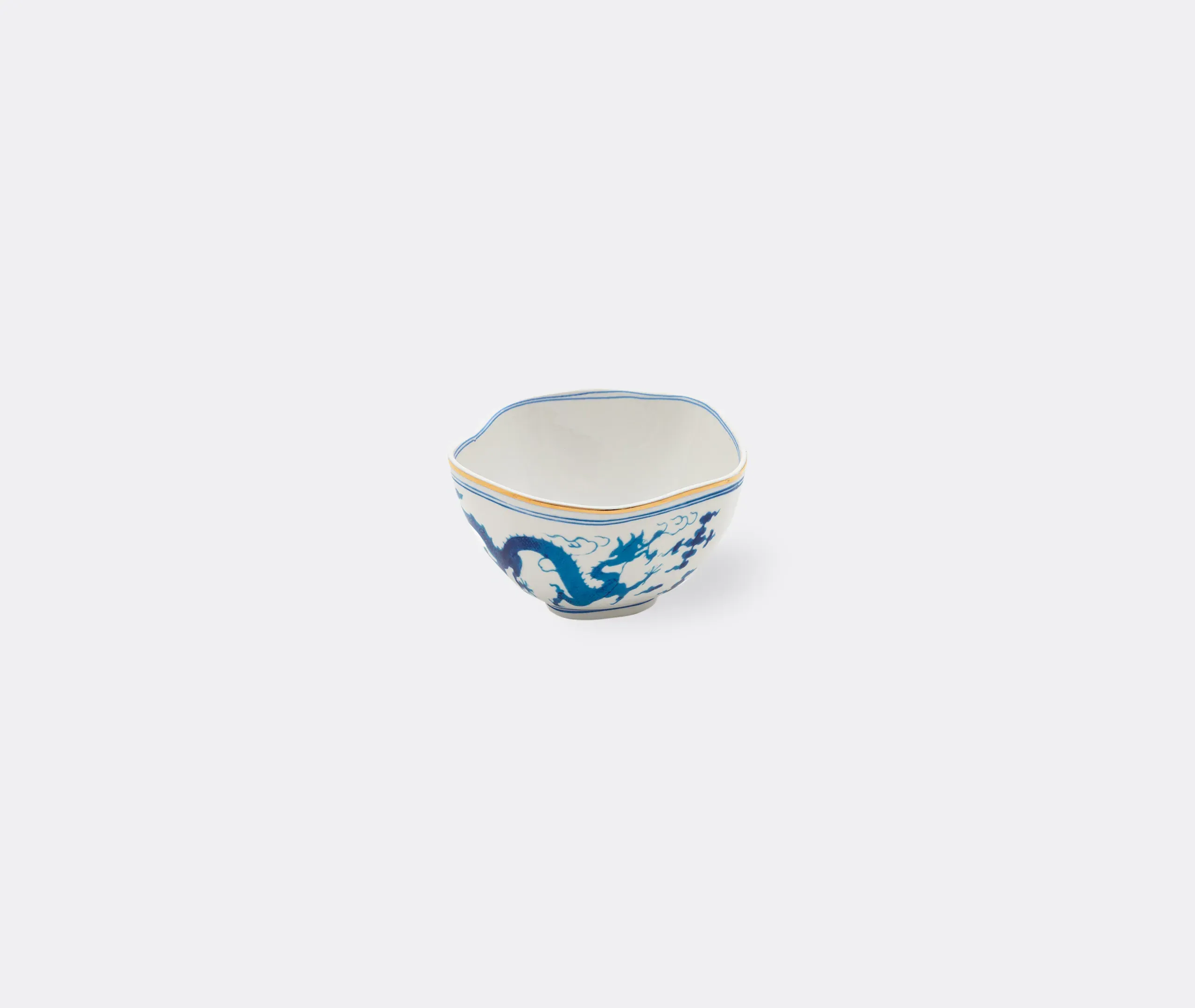 Classic On Acid Dragon Bird Bowl - Blue, Porcelain image