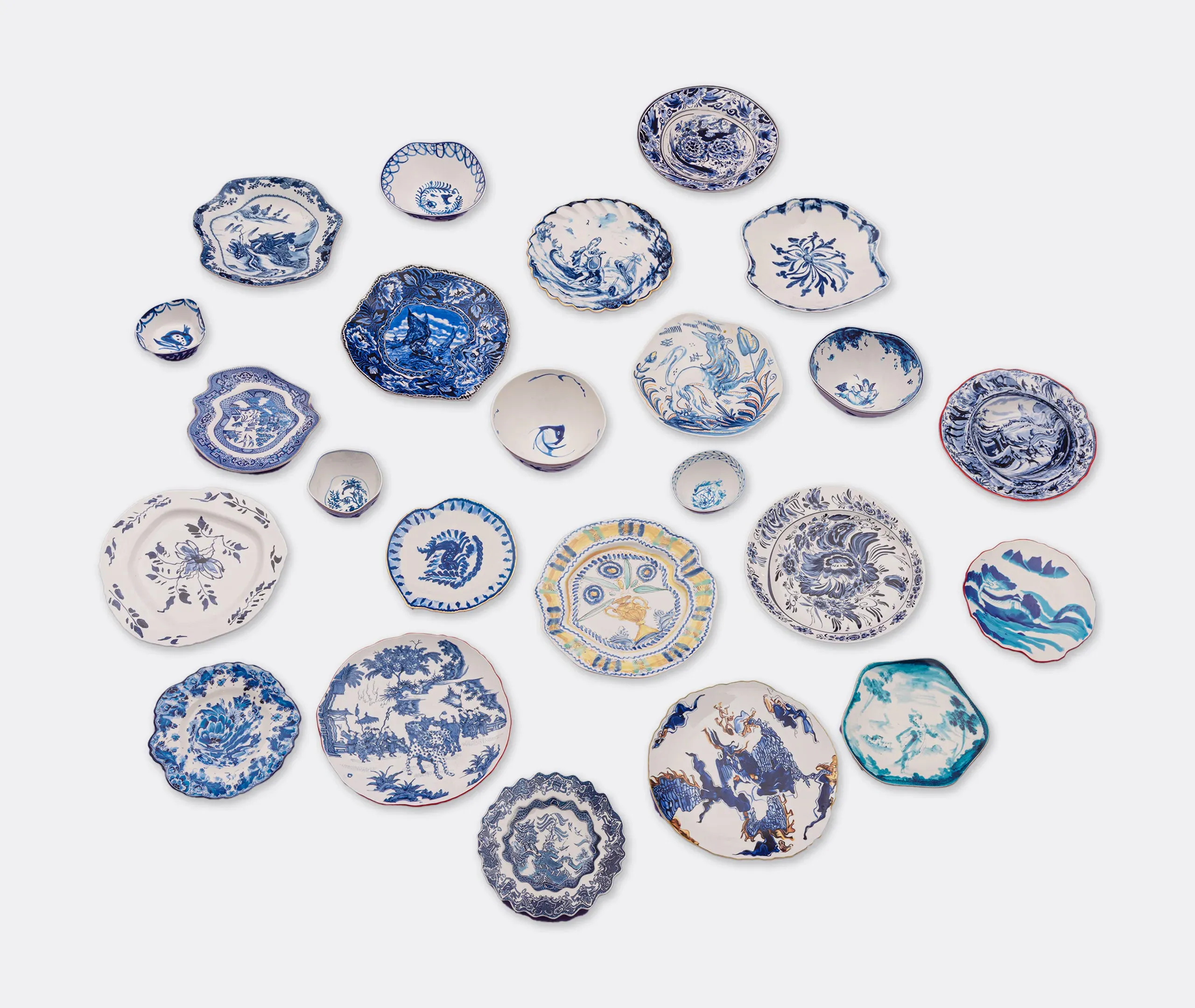 Classic On Acid Granada Bowl - Blue, Porcelain