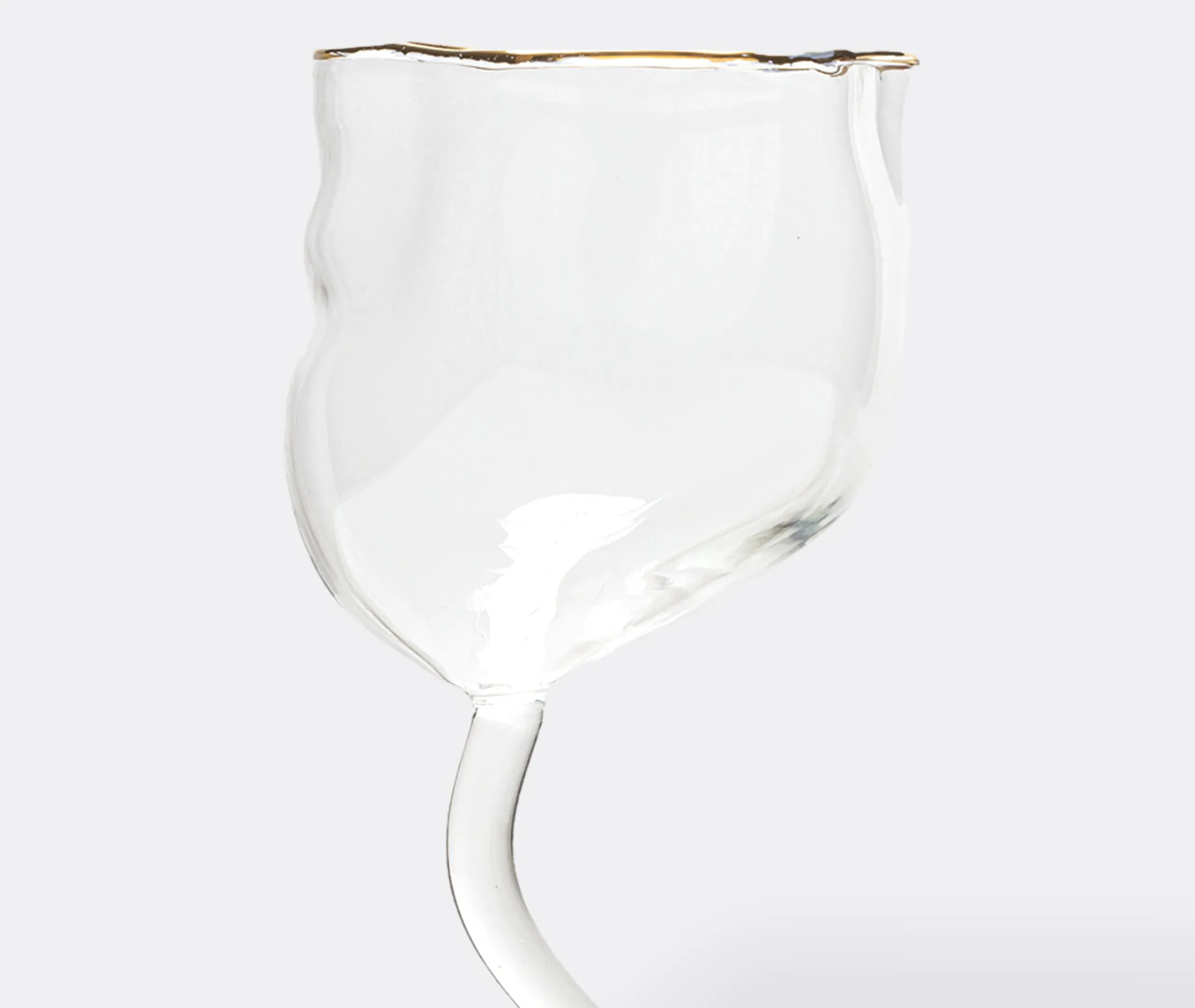 Classic On Acid Greca Wine Glass - Transparent, Glass