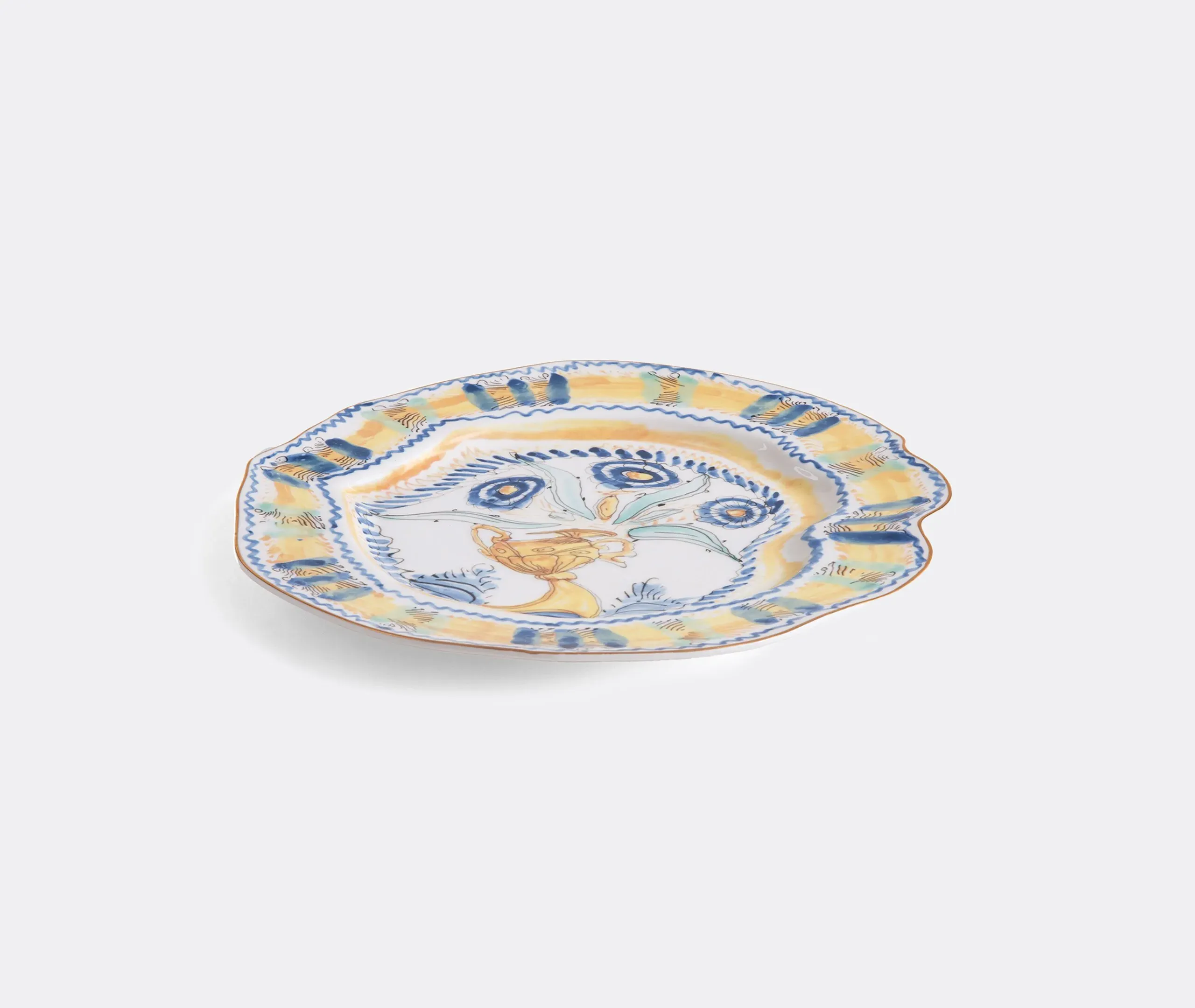 Classic On Acid Spanish Maiolica Dinner Plate - Multicolor, Porcelain