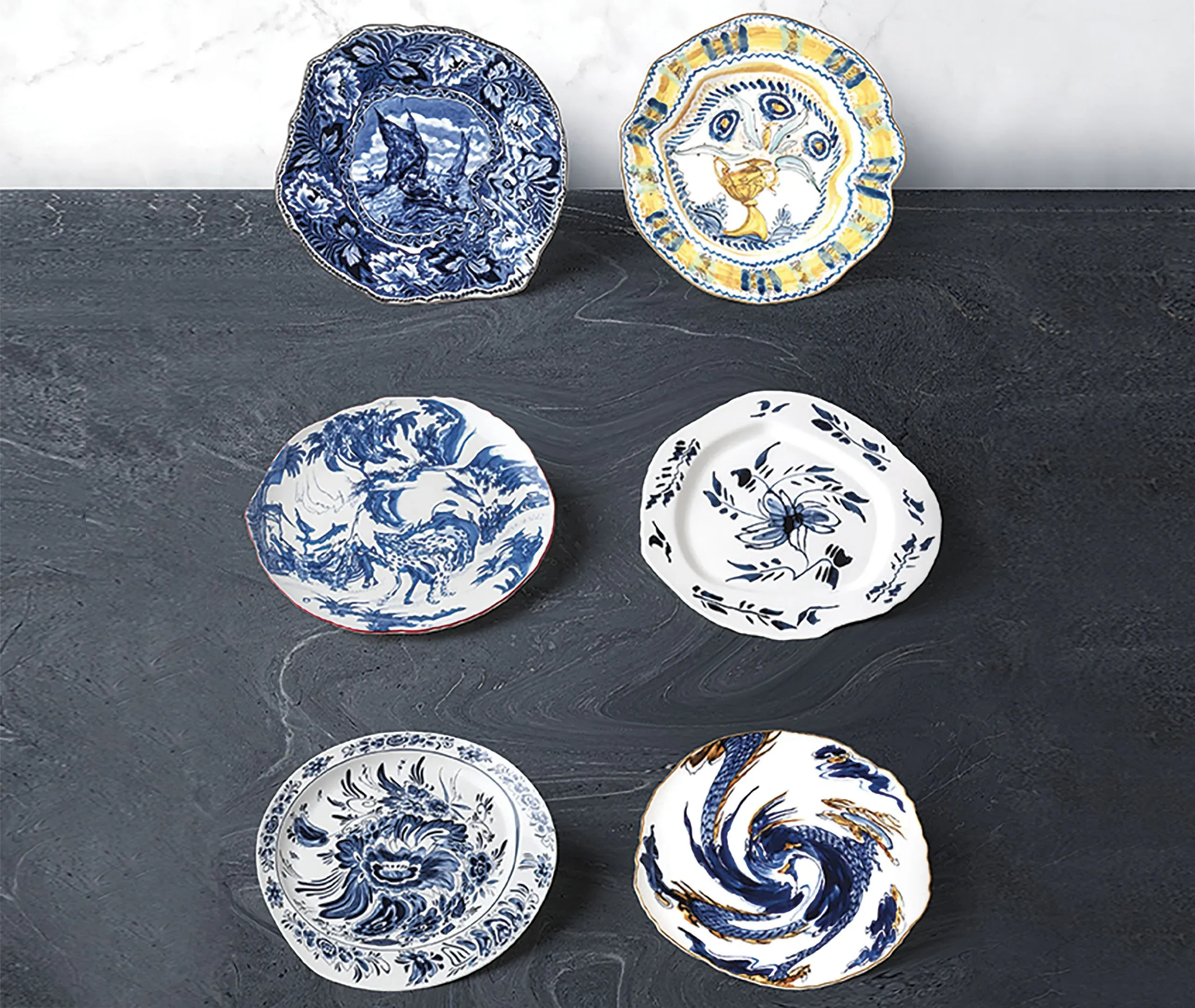 Classic On Acid Spanish Maiolica Dinner Plate - Multicolor, Porcelain