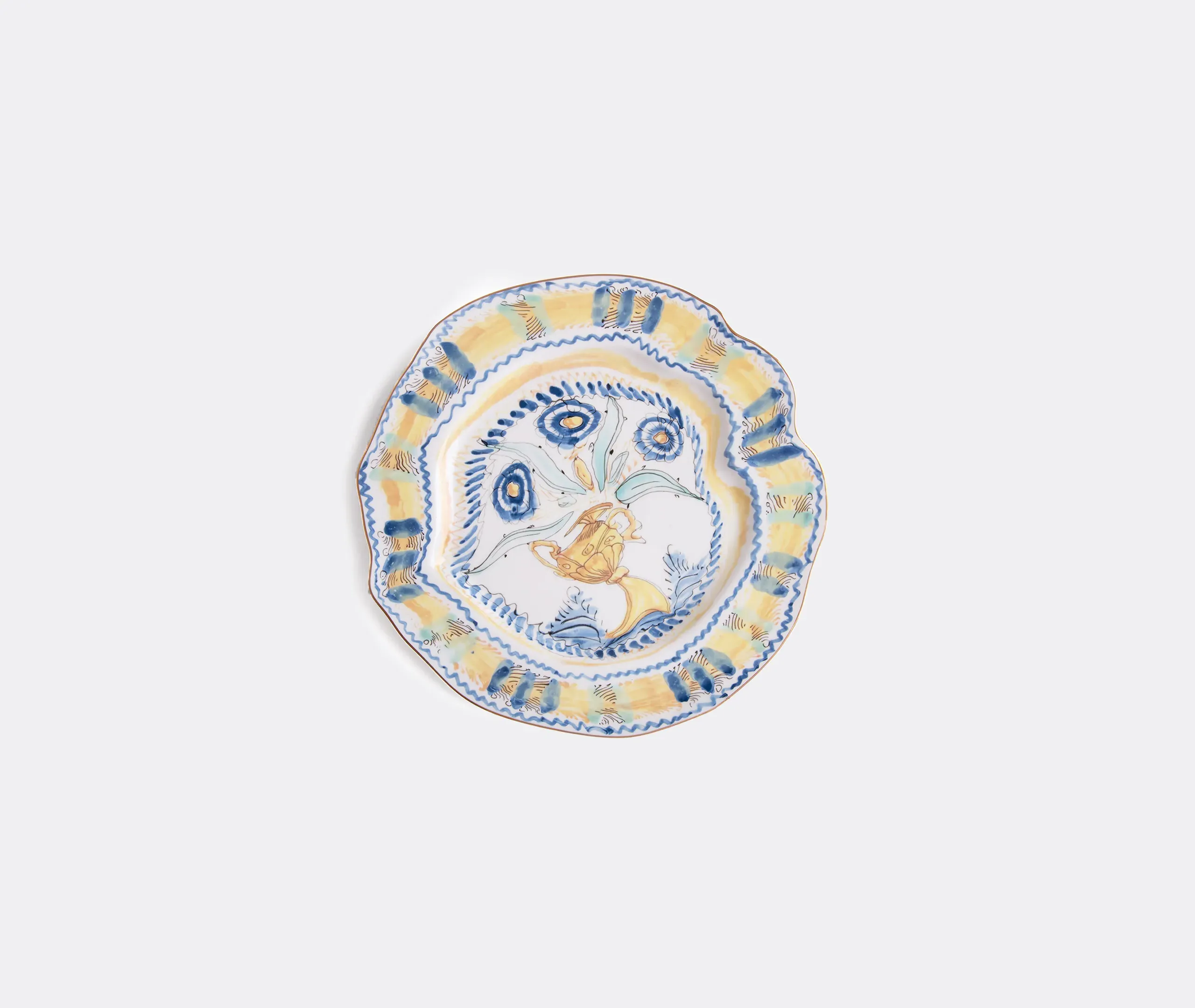 Classic On Acid Spanish Maiolica Dinner Plate - Multicolor, Porcelain