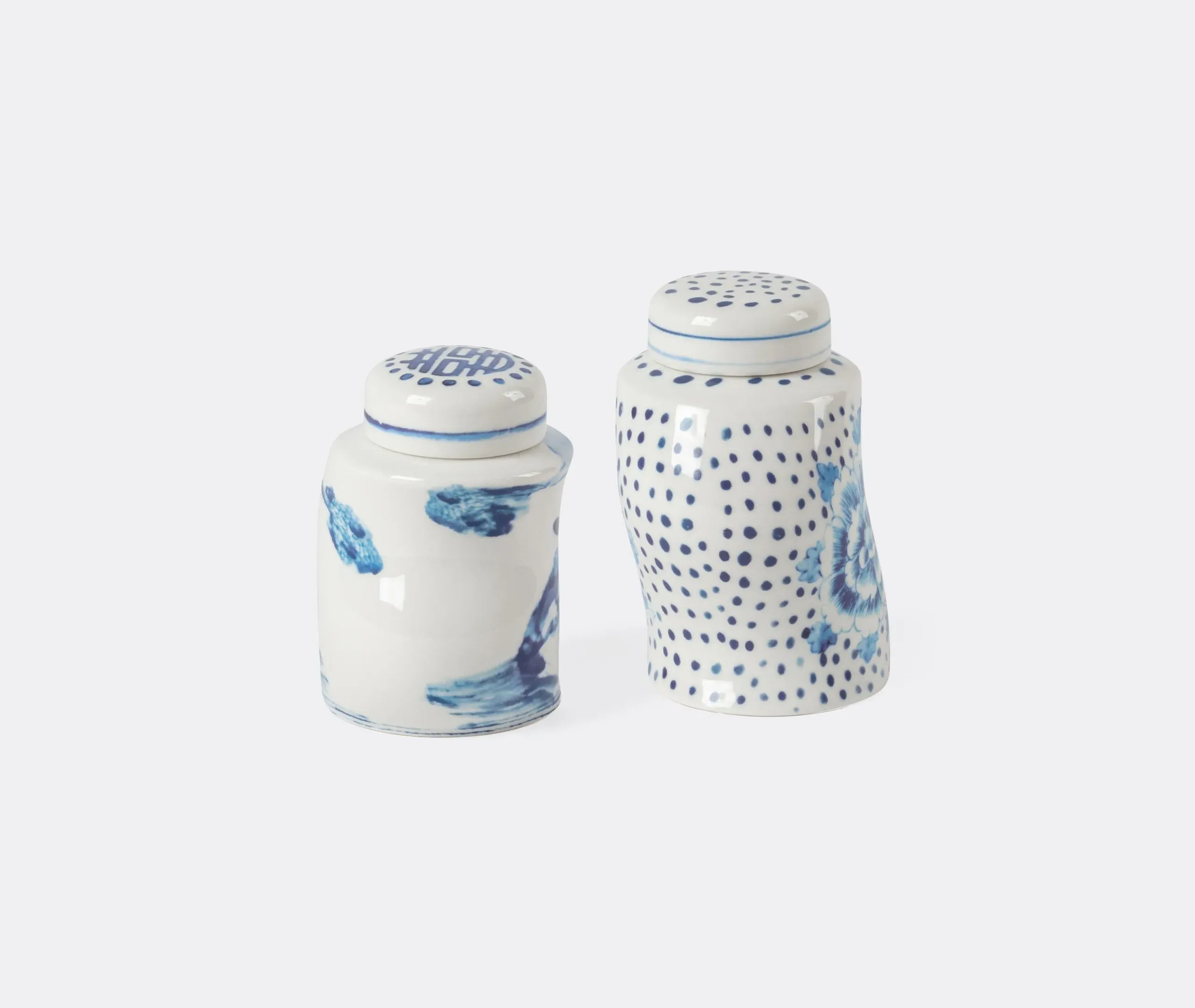 Classics On Acid Dots & Ginger Spice Shaker Set - White, Porcelain