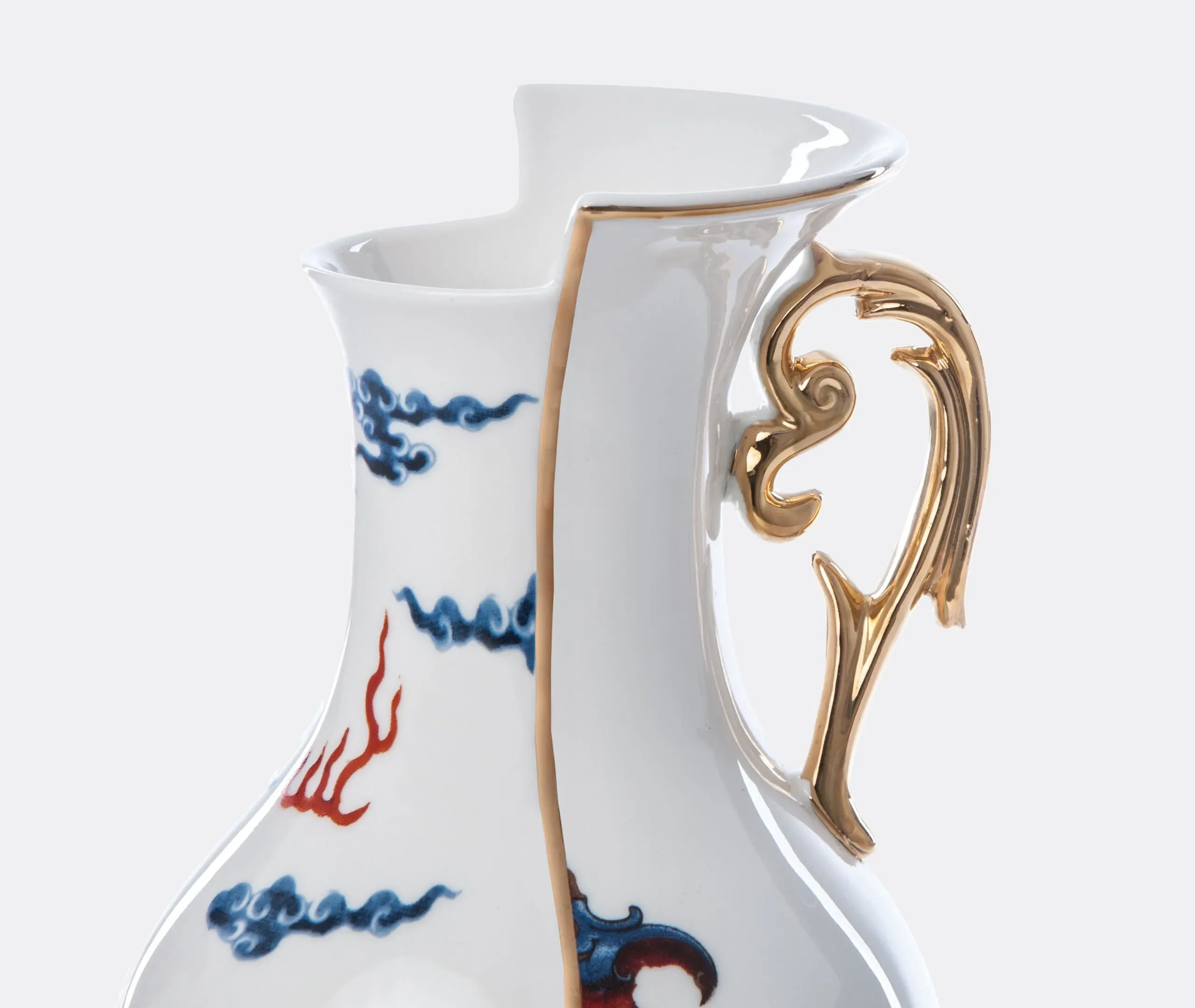 Decorative Vase with Split Design - Multicolor
