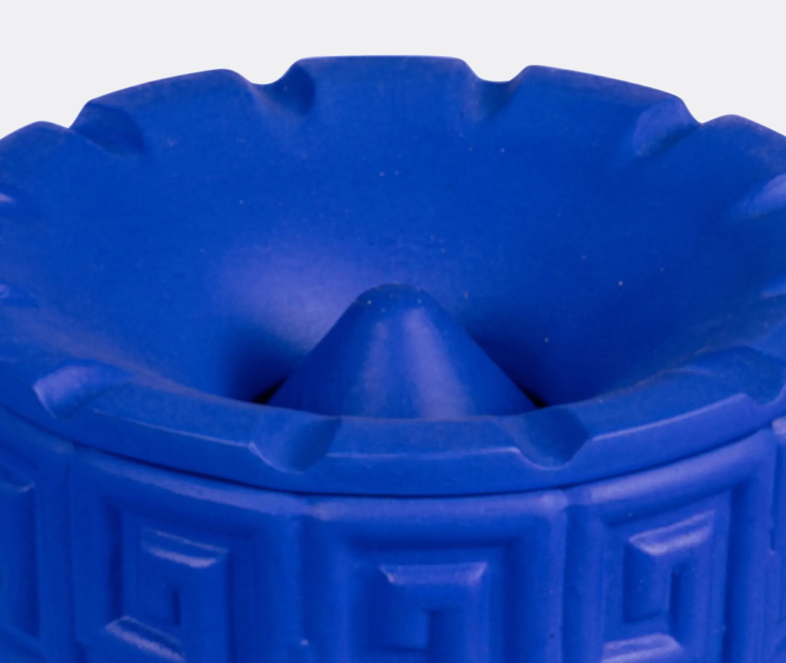 Geometric Terracotta Ashtray - Cobalt Blue