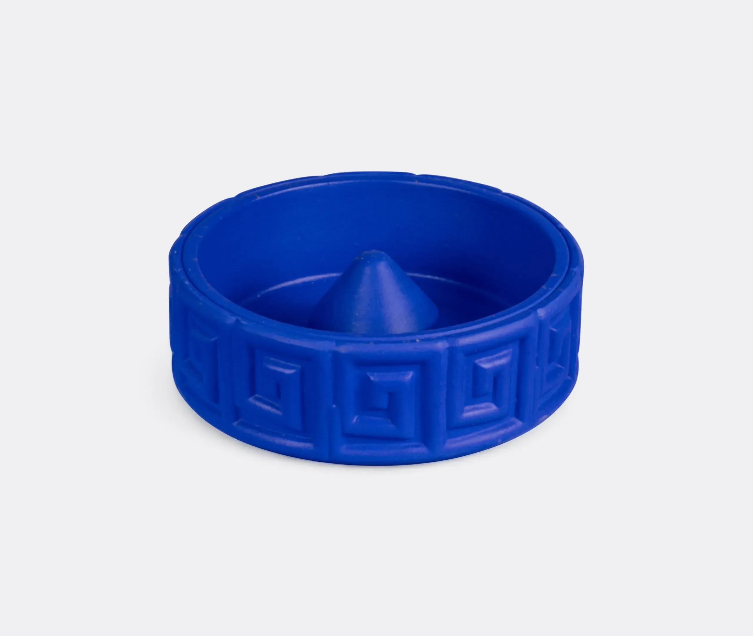 Geometric Terracotta Ashtray - Cobalt Blue