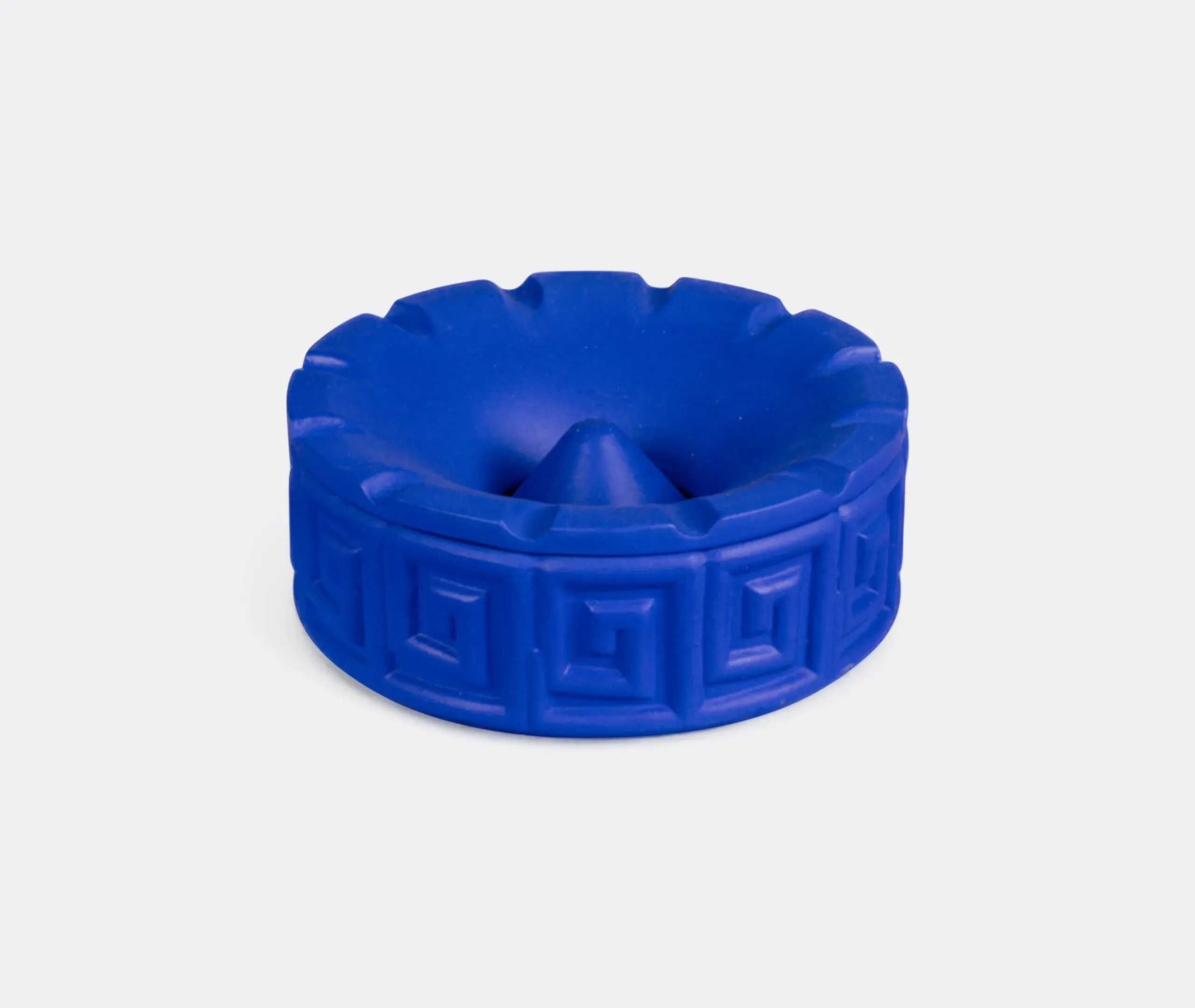 Geometric Terracotta Ashtray - Cobalt Blue image
