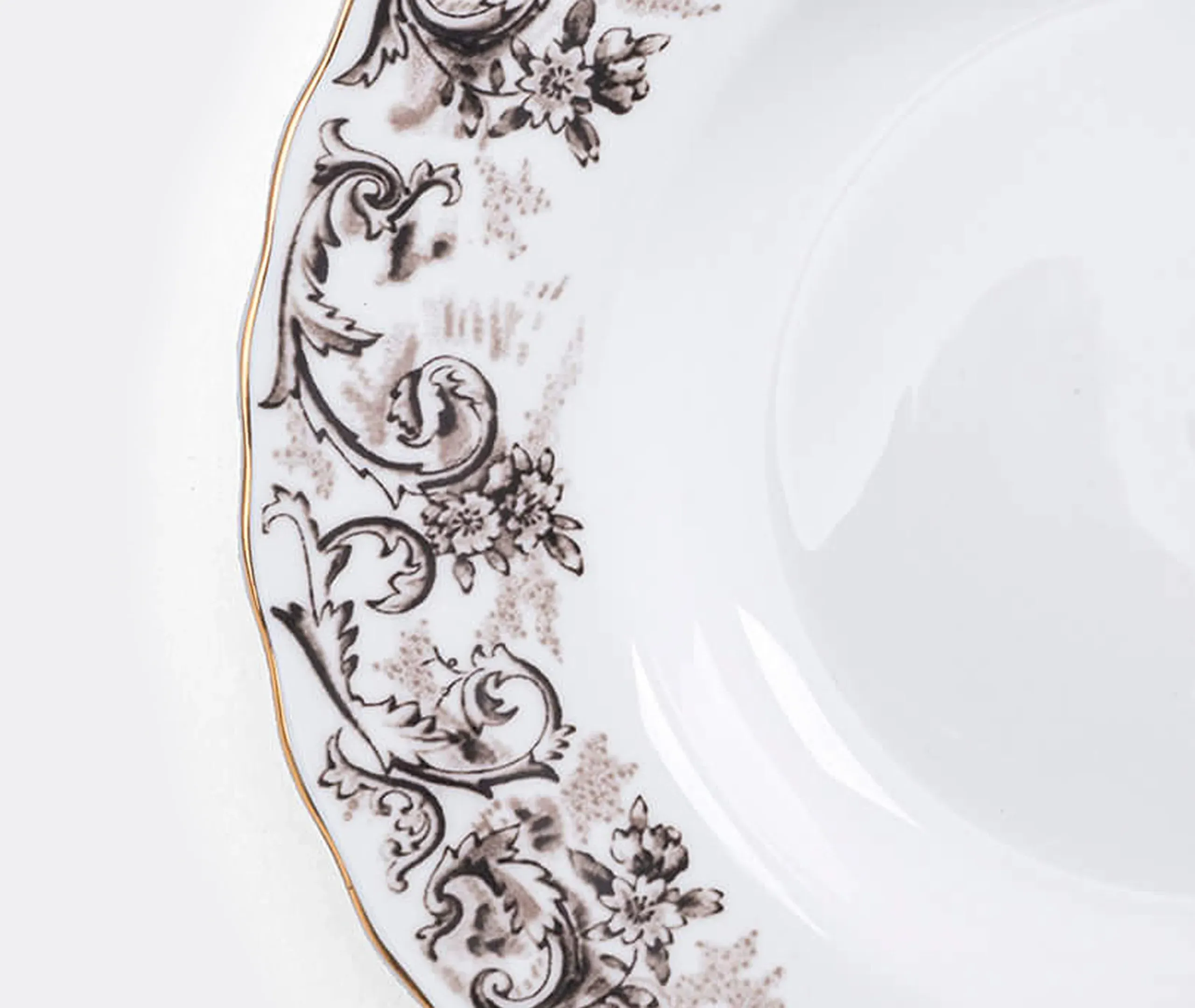 Hybrid Bowl Plate - Multicolor, Bone China