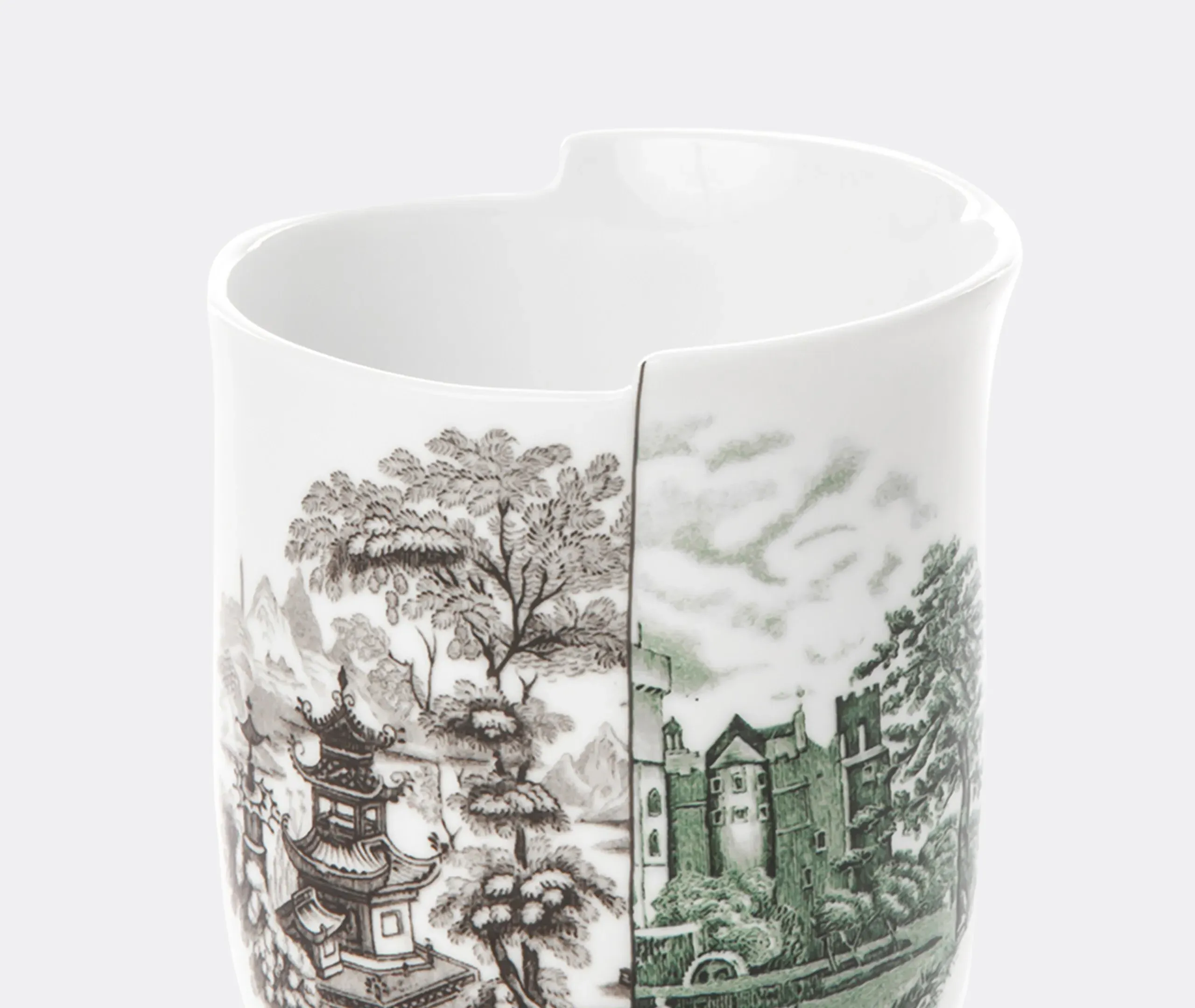 Hybrid Fedora Mug - Multicolor, Bone China