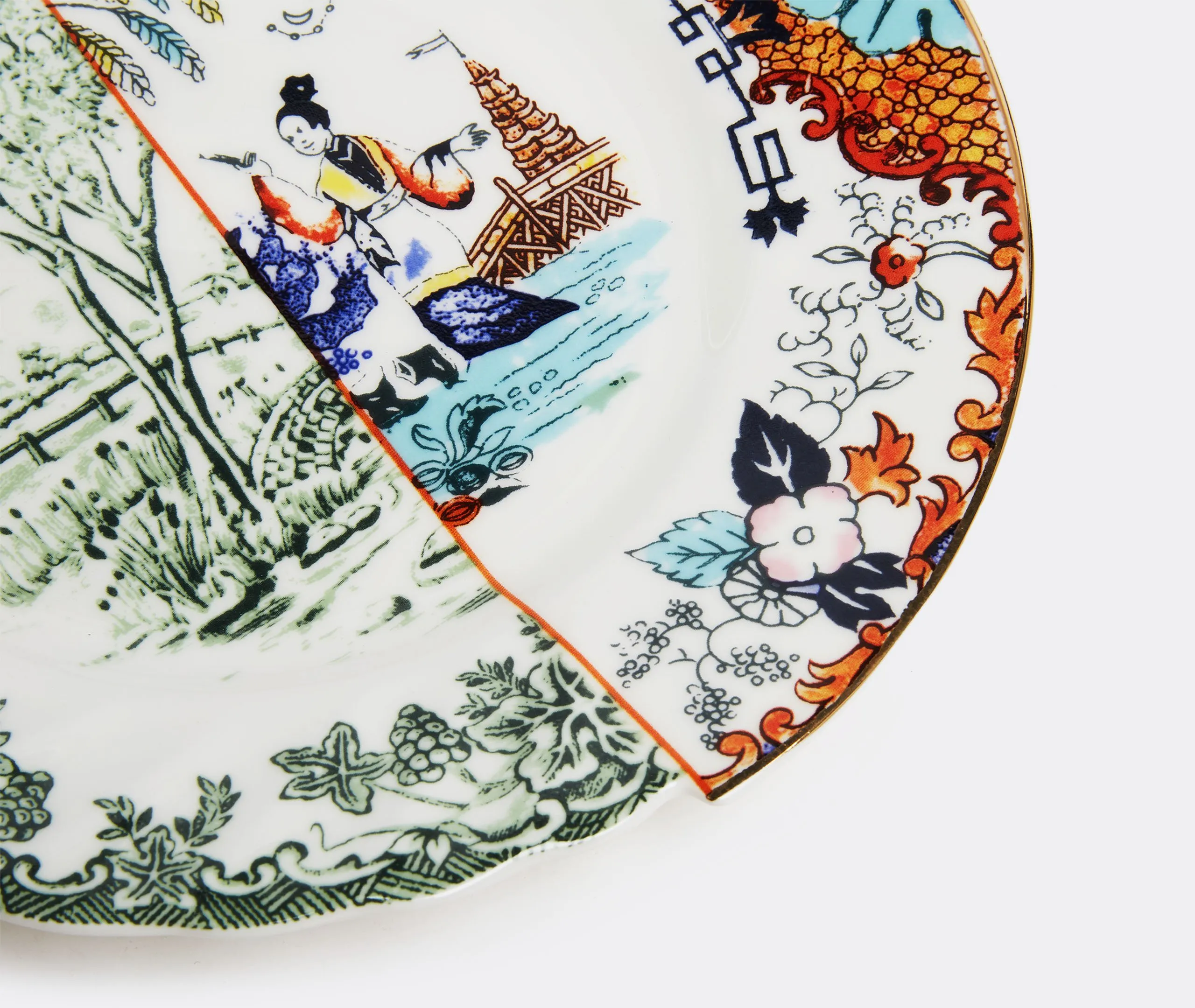 Hybrid Ipazia Dinner Plate - Multicolor, Bone China