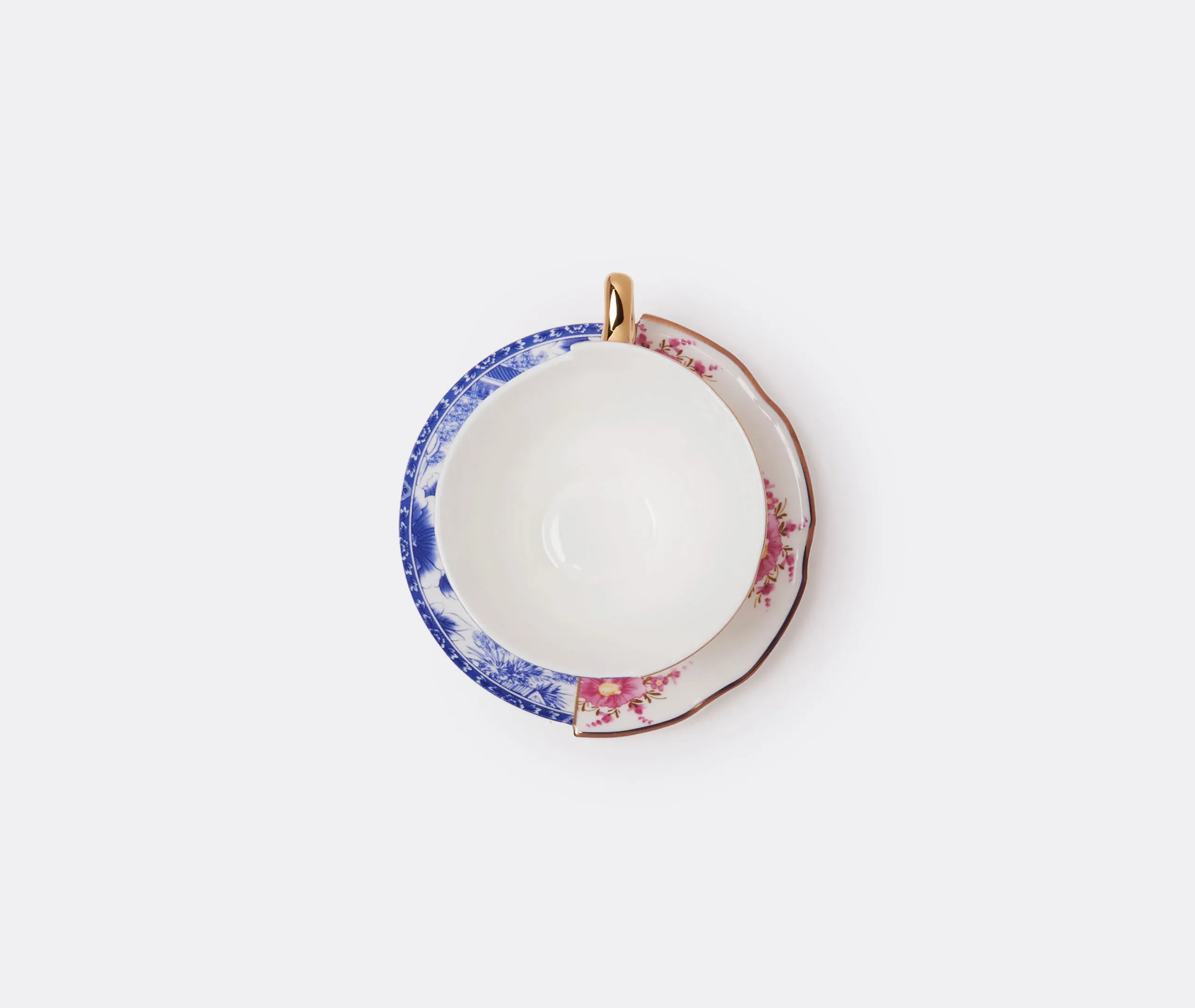 Hybrid Zenobia Teacup with Saucer - Multicolor, Bone China