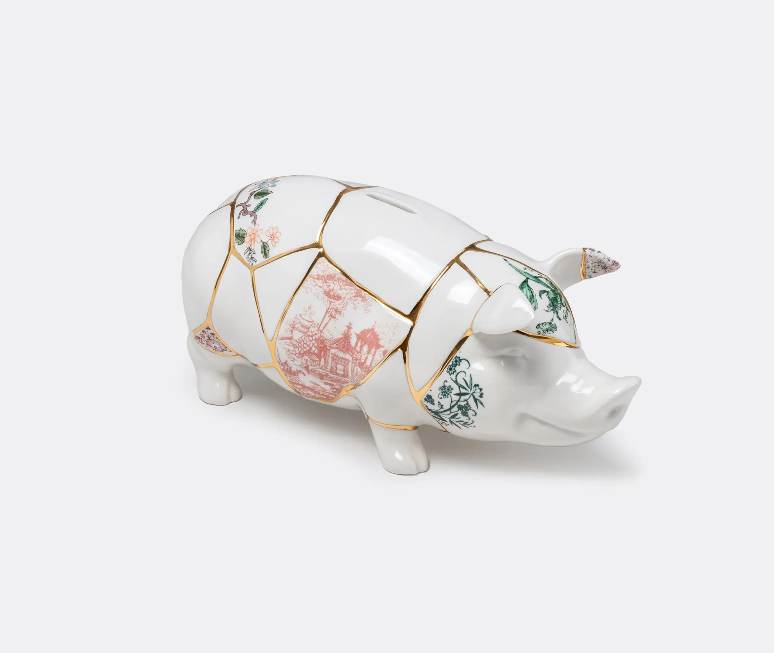 Kintsugi by Marcantonio Piggy Bank - Multicolor, Porcelain product