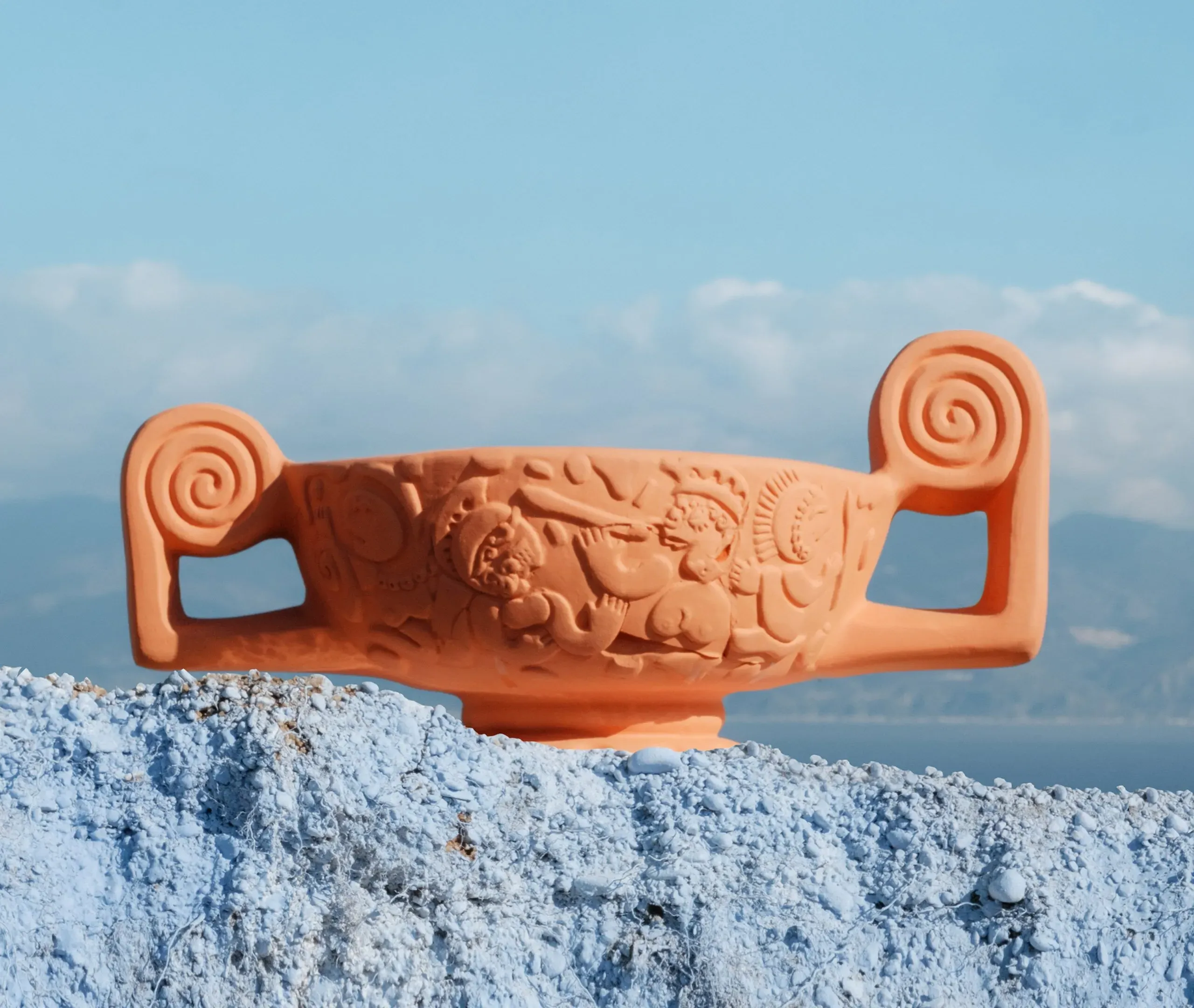 Low Centerpiece Vase - Terracotta
