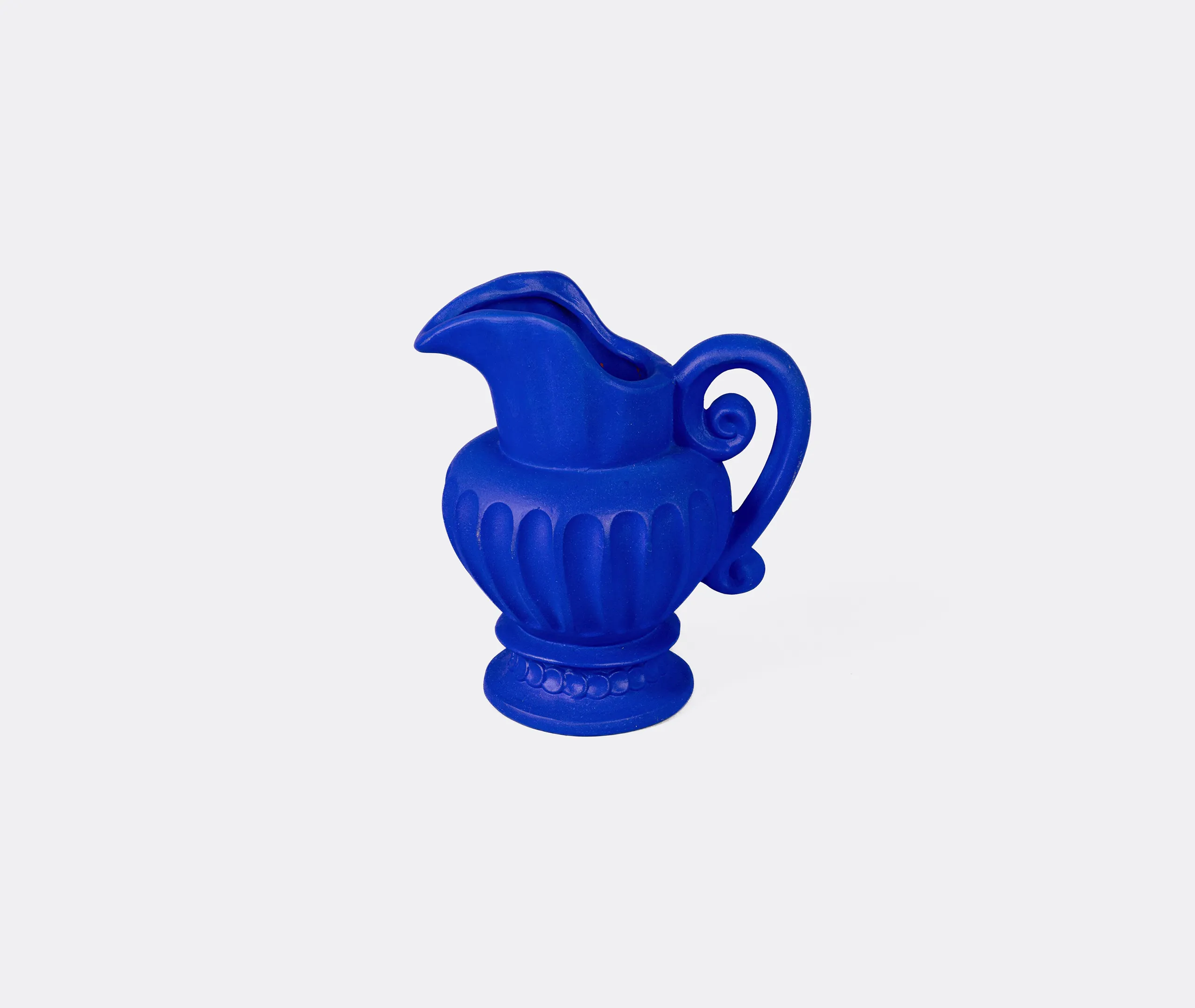 Magna Graecia Caraffa Terracotta Vase - Cobalt Blue