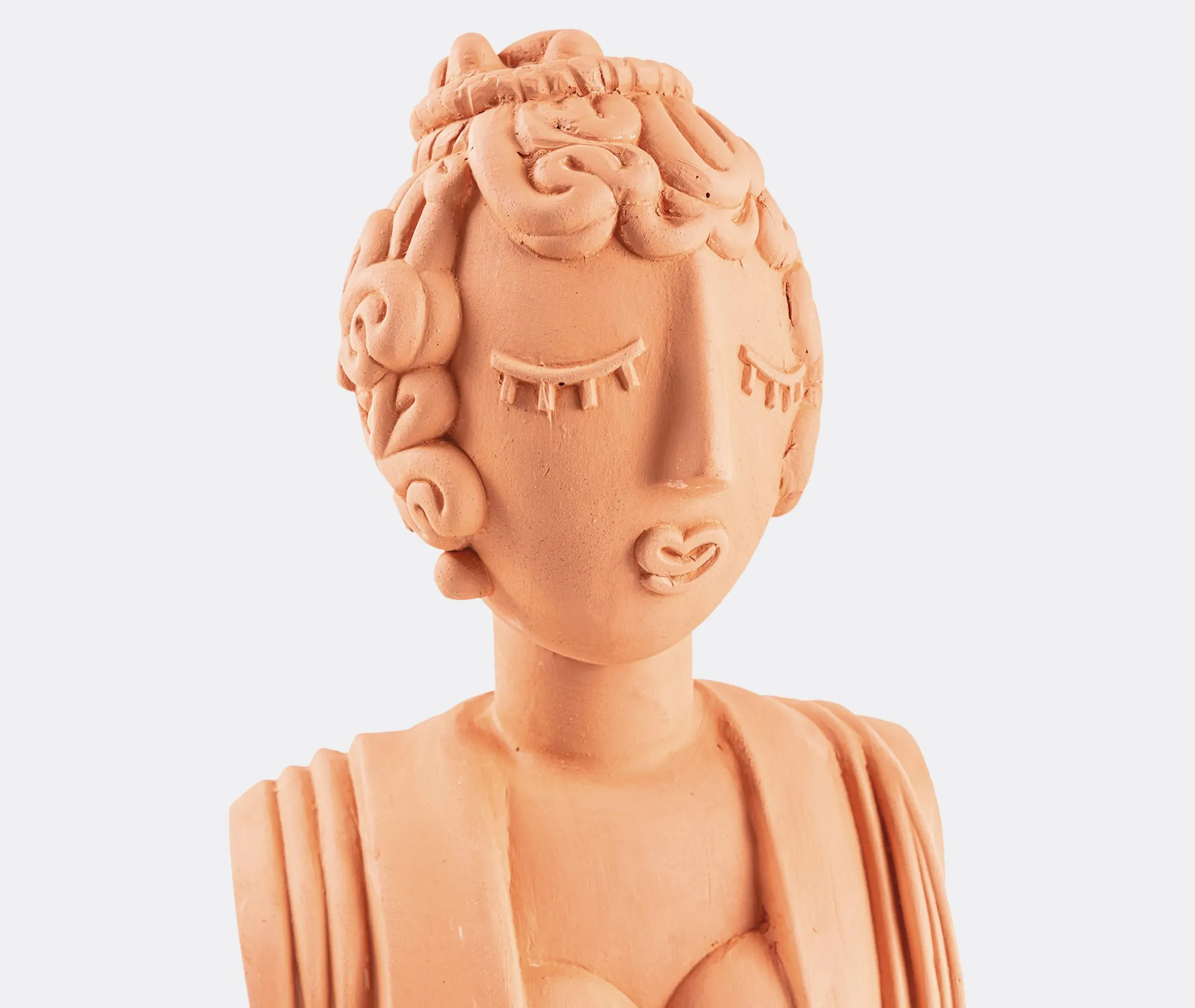 Magna Graecia Poppea Terracotta Bust - Terracotta
