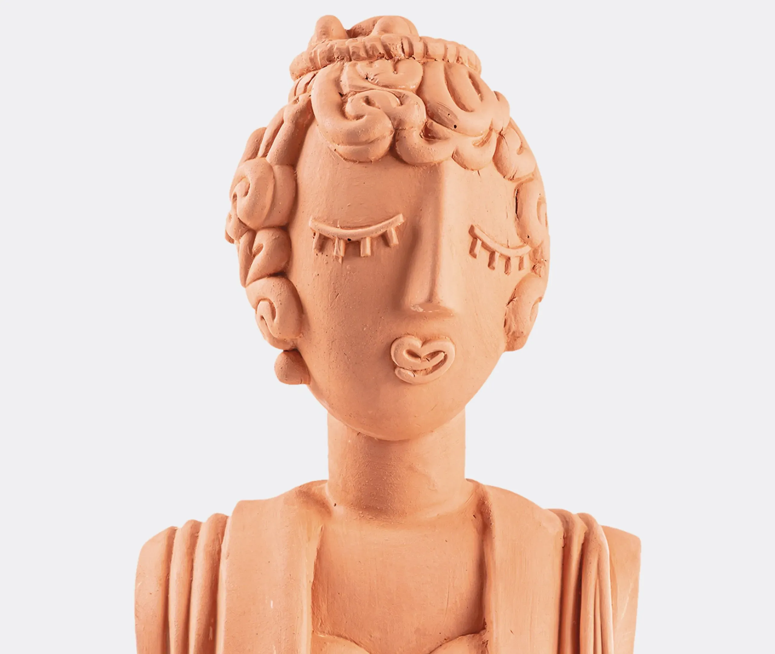 Magna Graecia Poppea Terracotta Bust - Terracotta