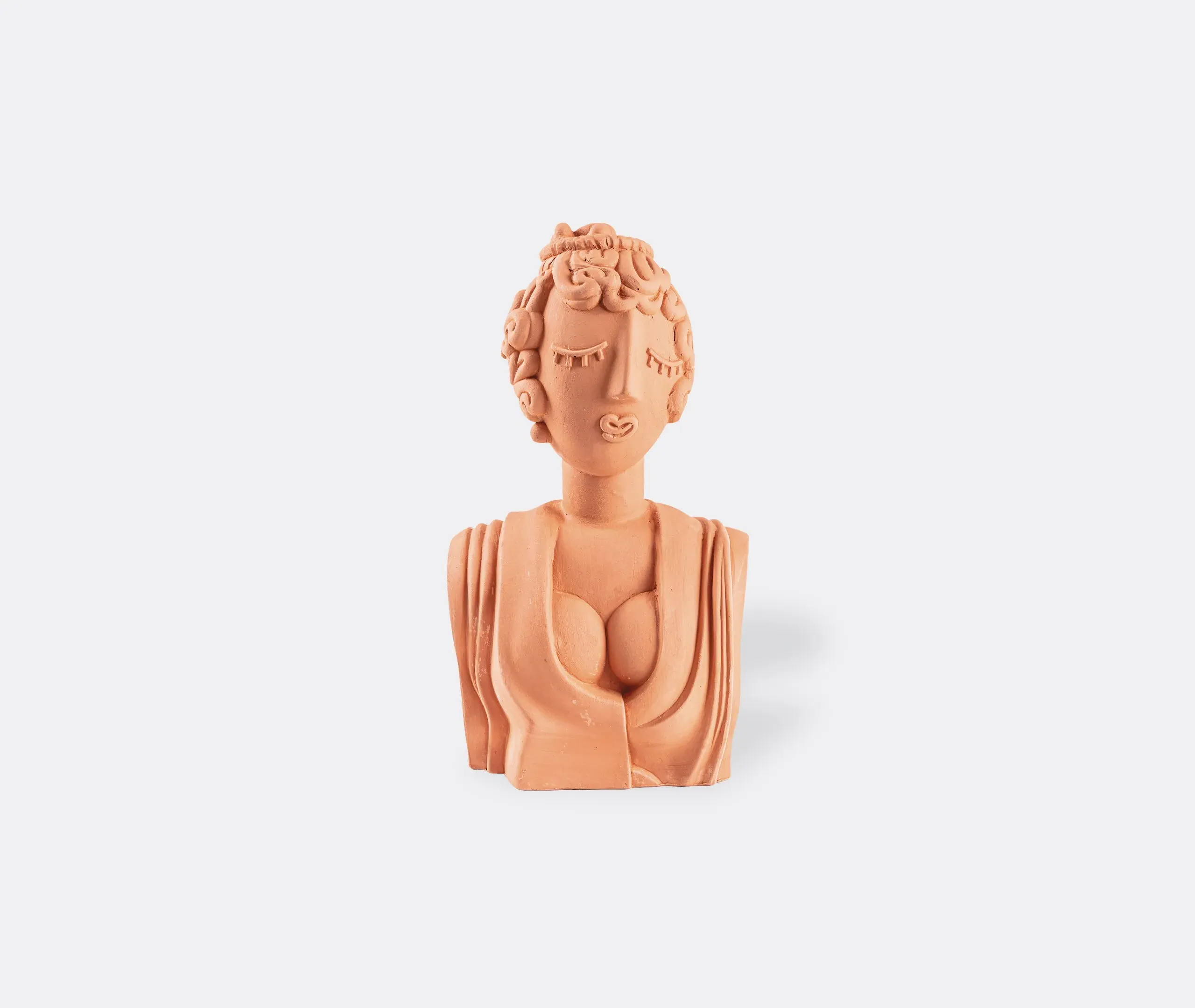 Magna Graecia Poppea Terracotta Bust - Terracotta