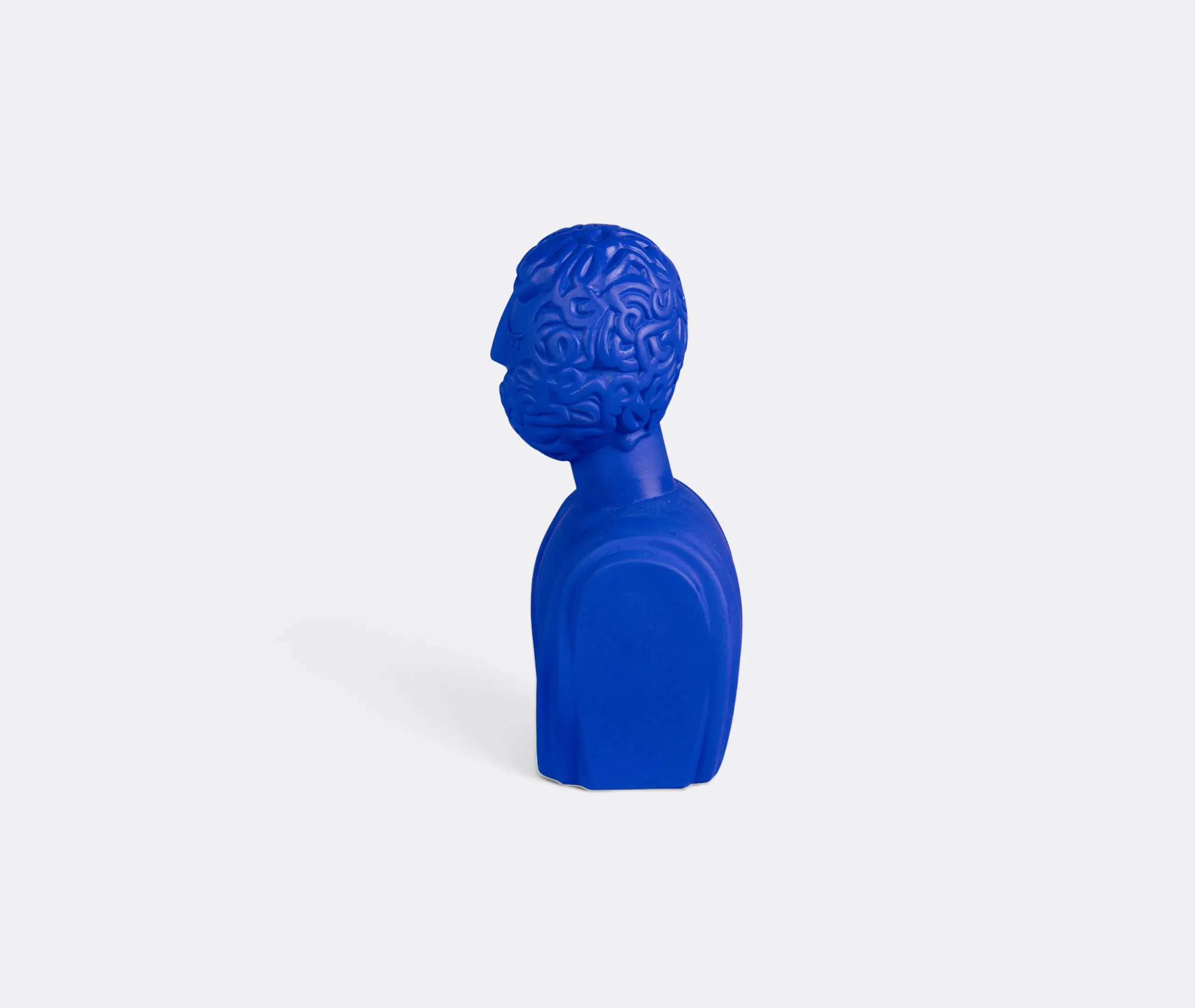 Man Terracotta Bust - Cobalt Blue