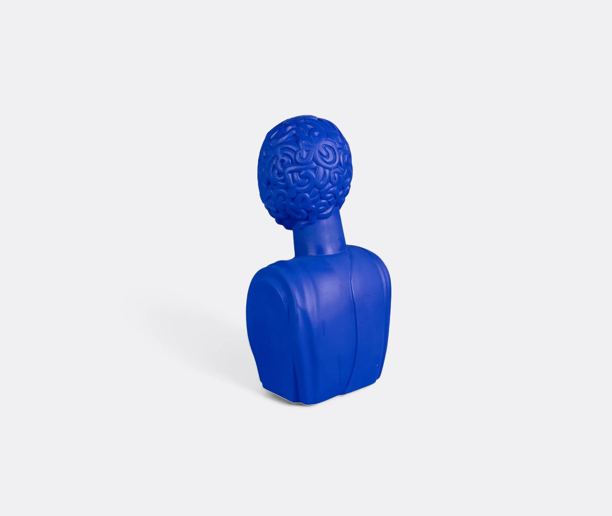 Man Terracotta Bust - Cobalt Blue