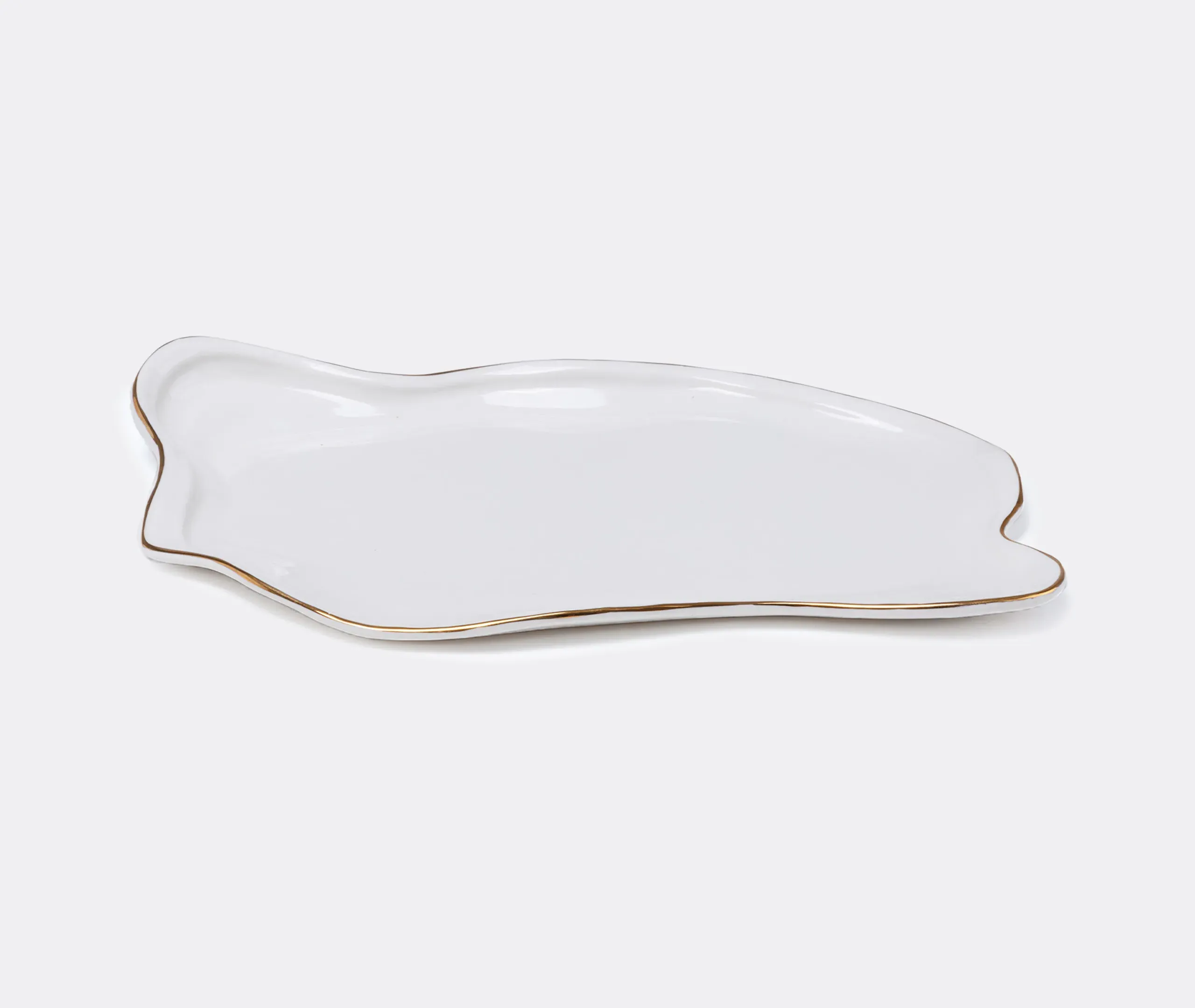 Meltdown Serving Tray - White, Porcelain image