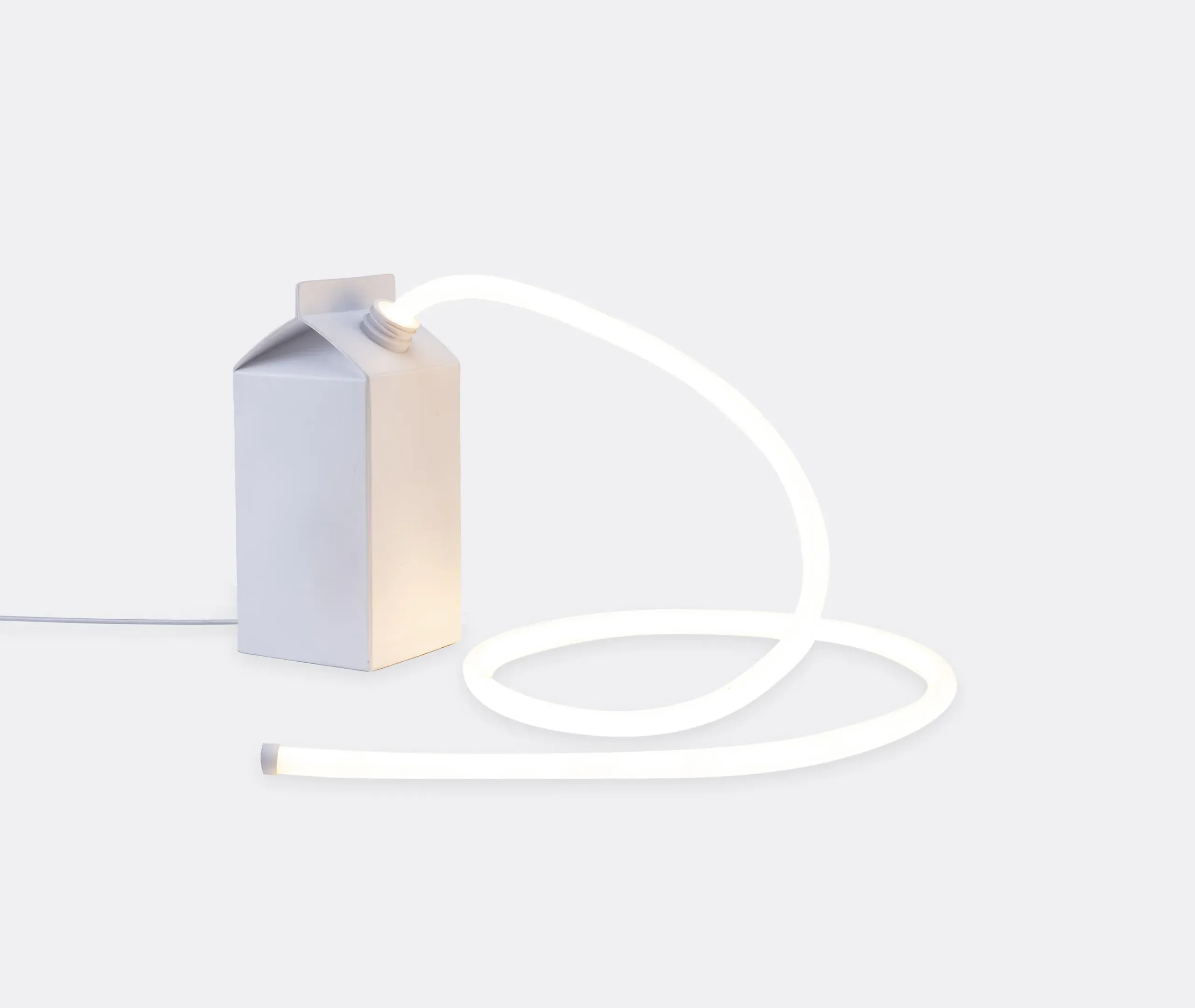 Milkglow Milk Carton Table Lamp - White, Resin alternate view