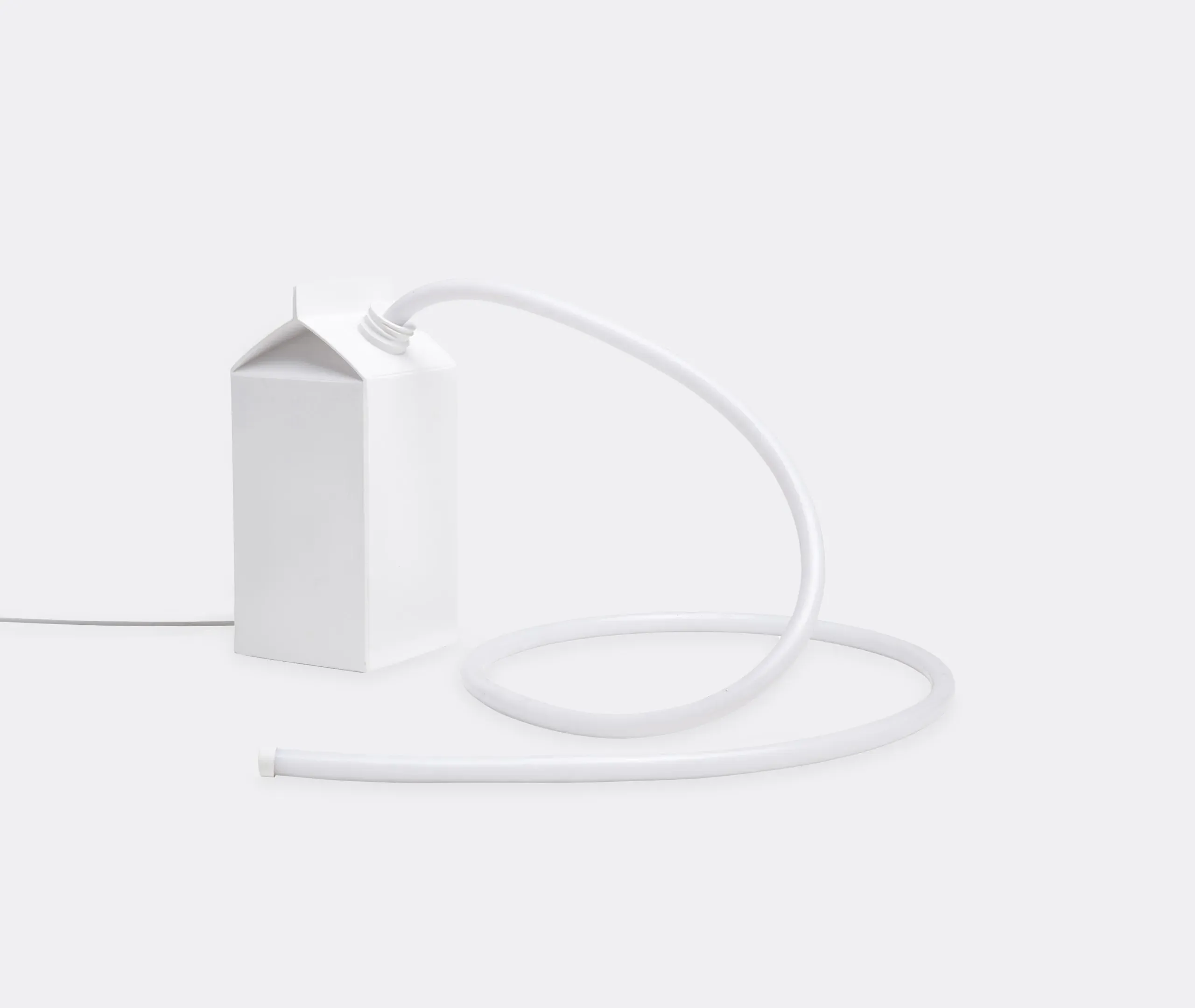 Milkglow Milk Carton Table Lamp - White, Resin product