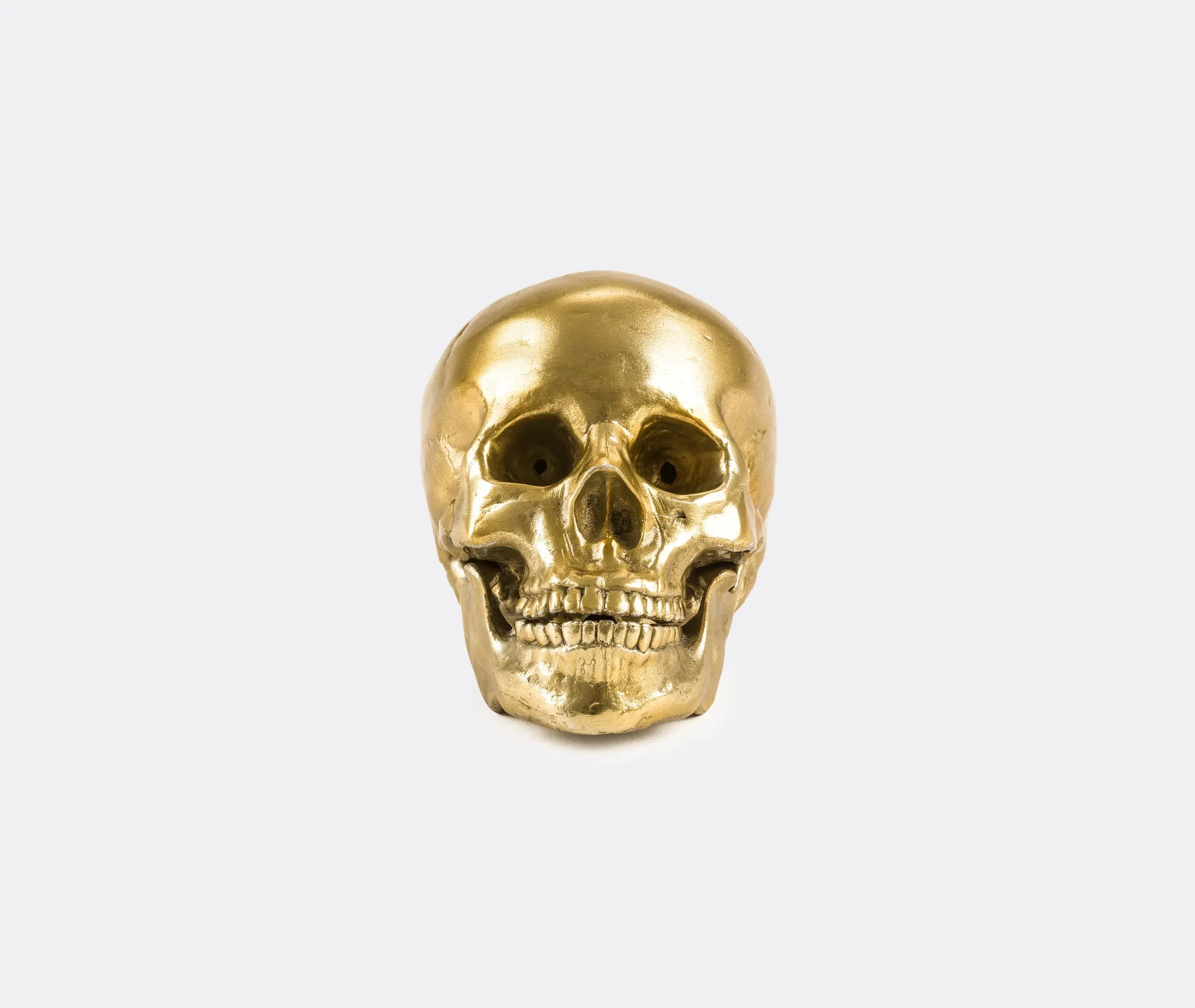 Skull Decorative Object - Gold, Aluminium