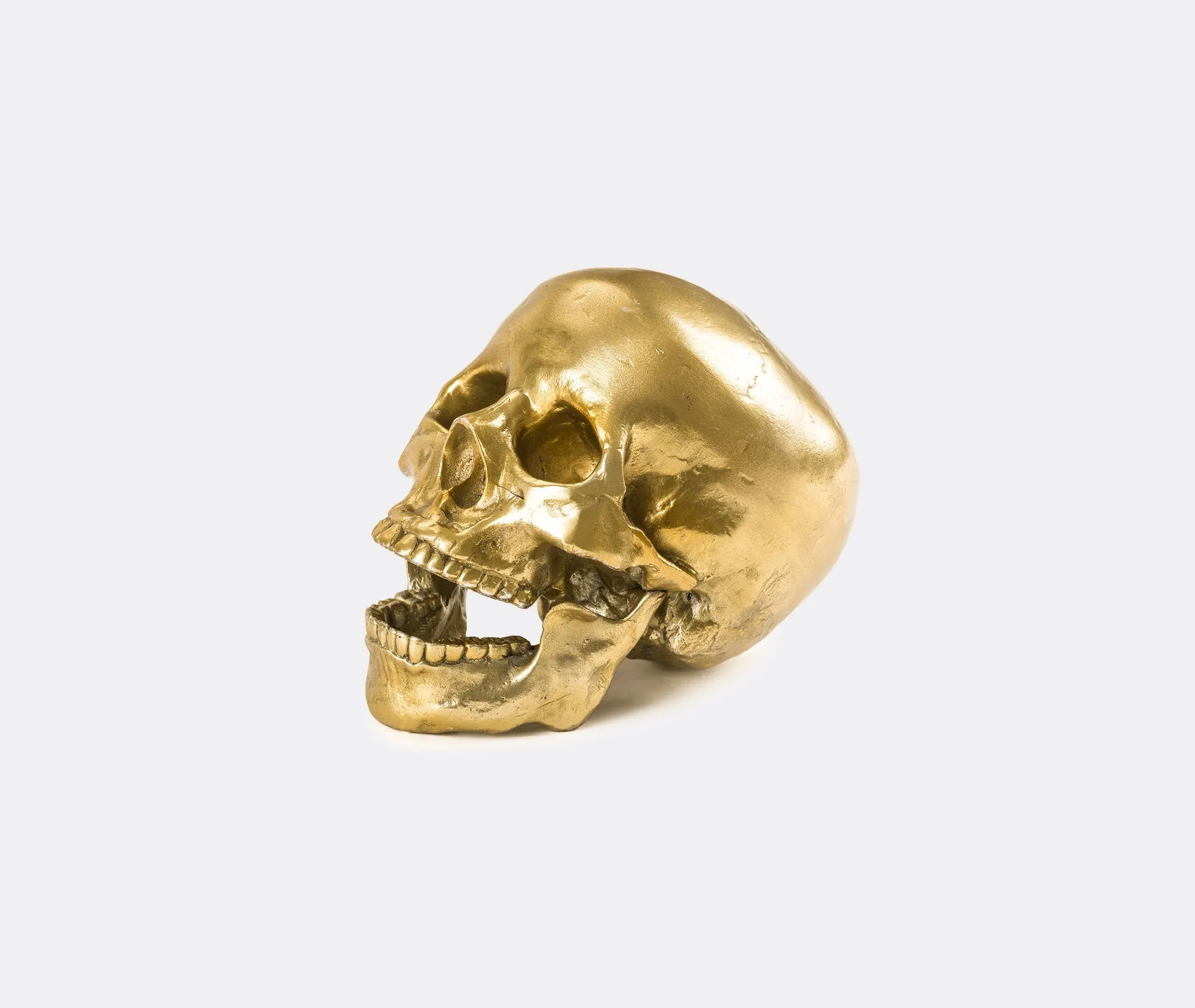 Skull Decorative Object - Gold, Aluminium