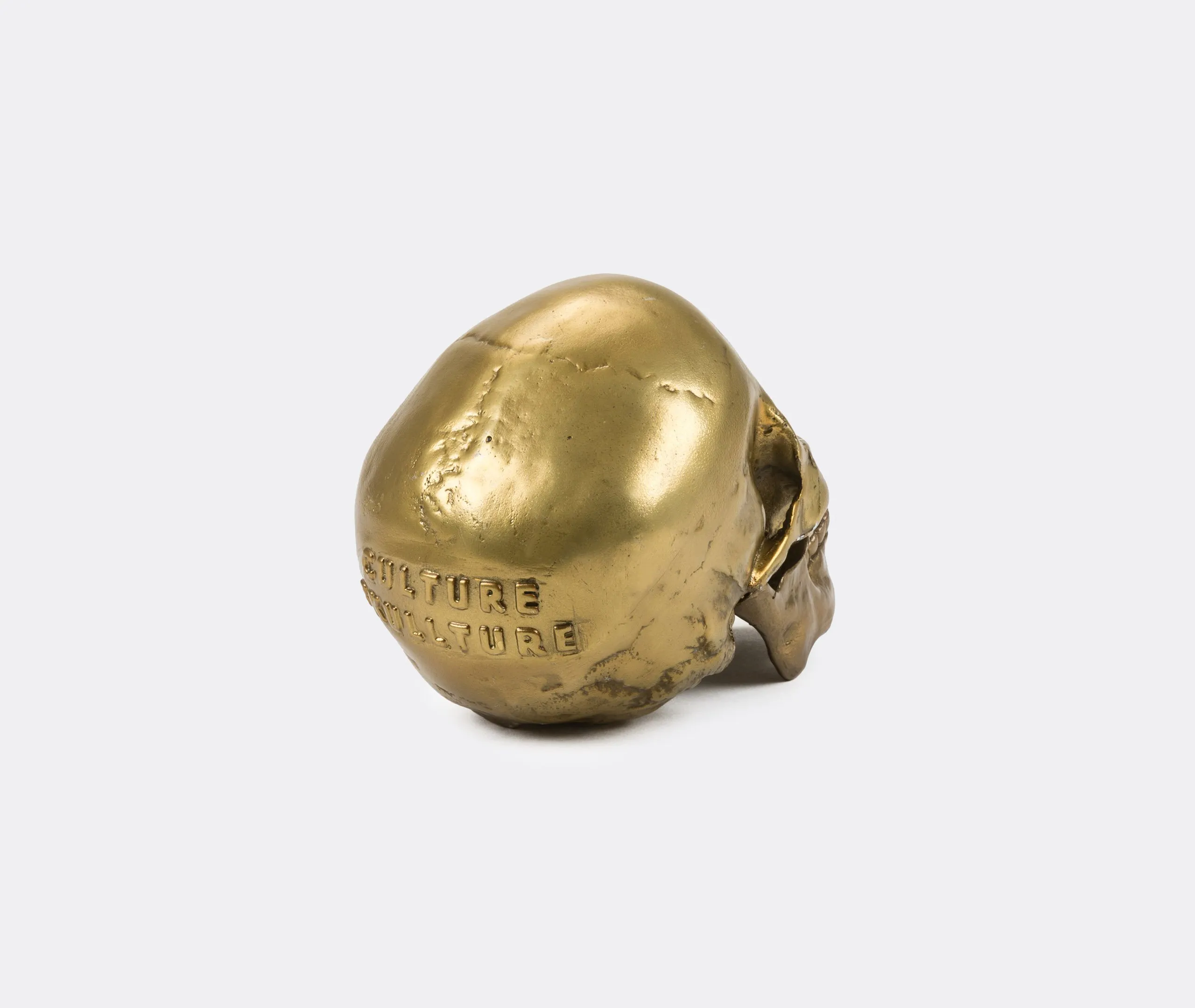 Skull Decorative Object - Gold, Aluminium