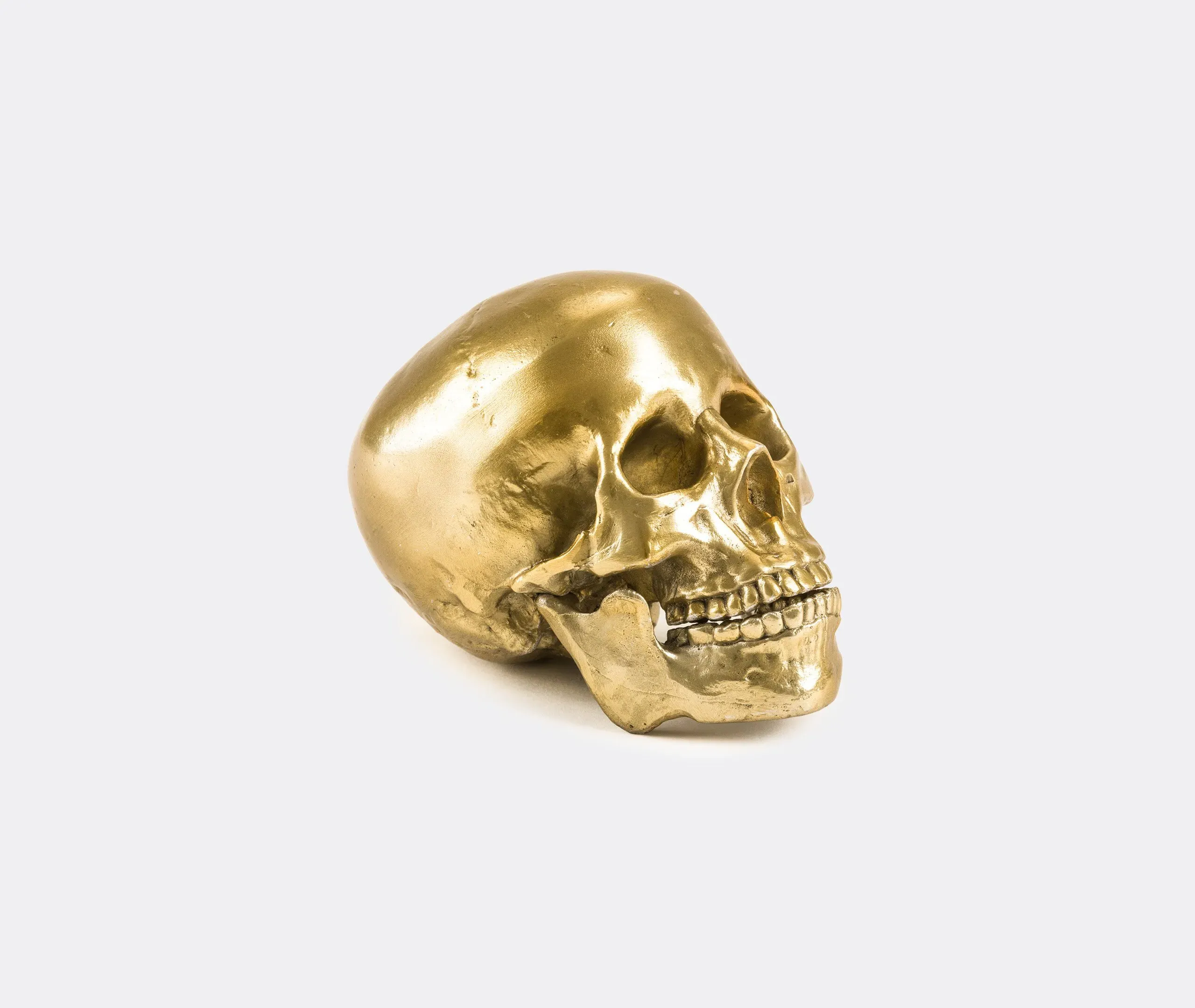 Skull Decorative Object - Gold, Aluminium