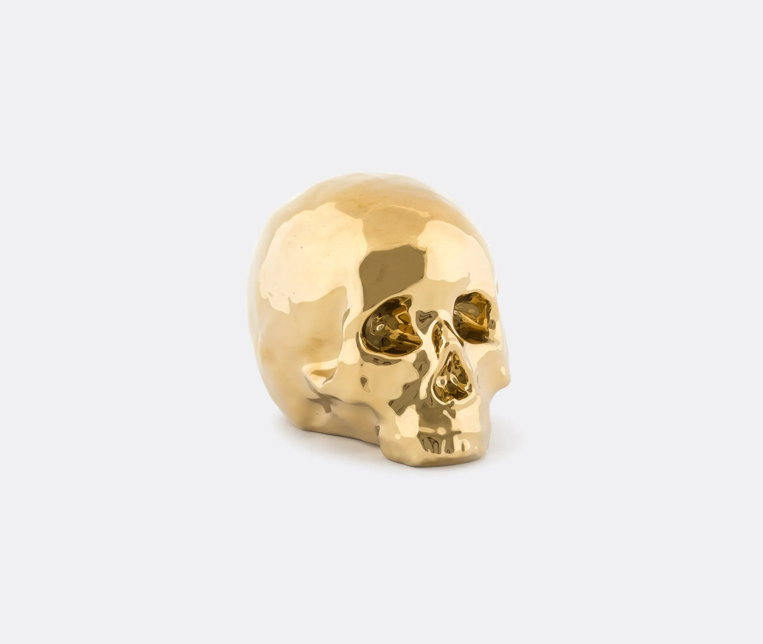 Skull Decorative Object - Gold, Porcelain image