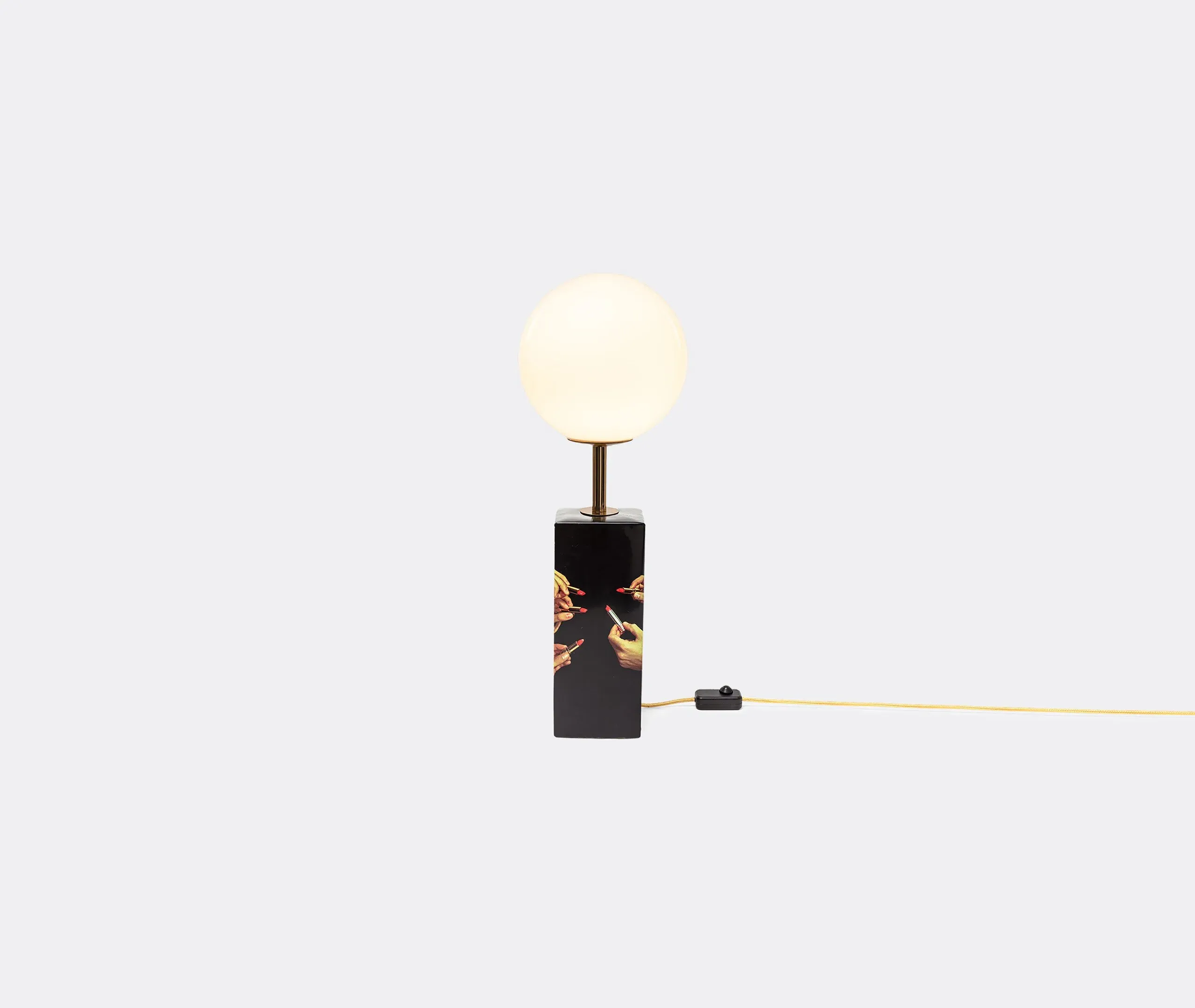 Table Lamp with US Plug - Multicolor, Porcelain