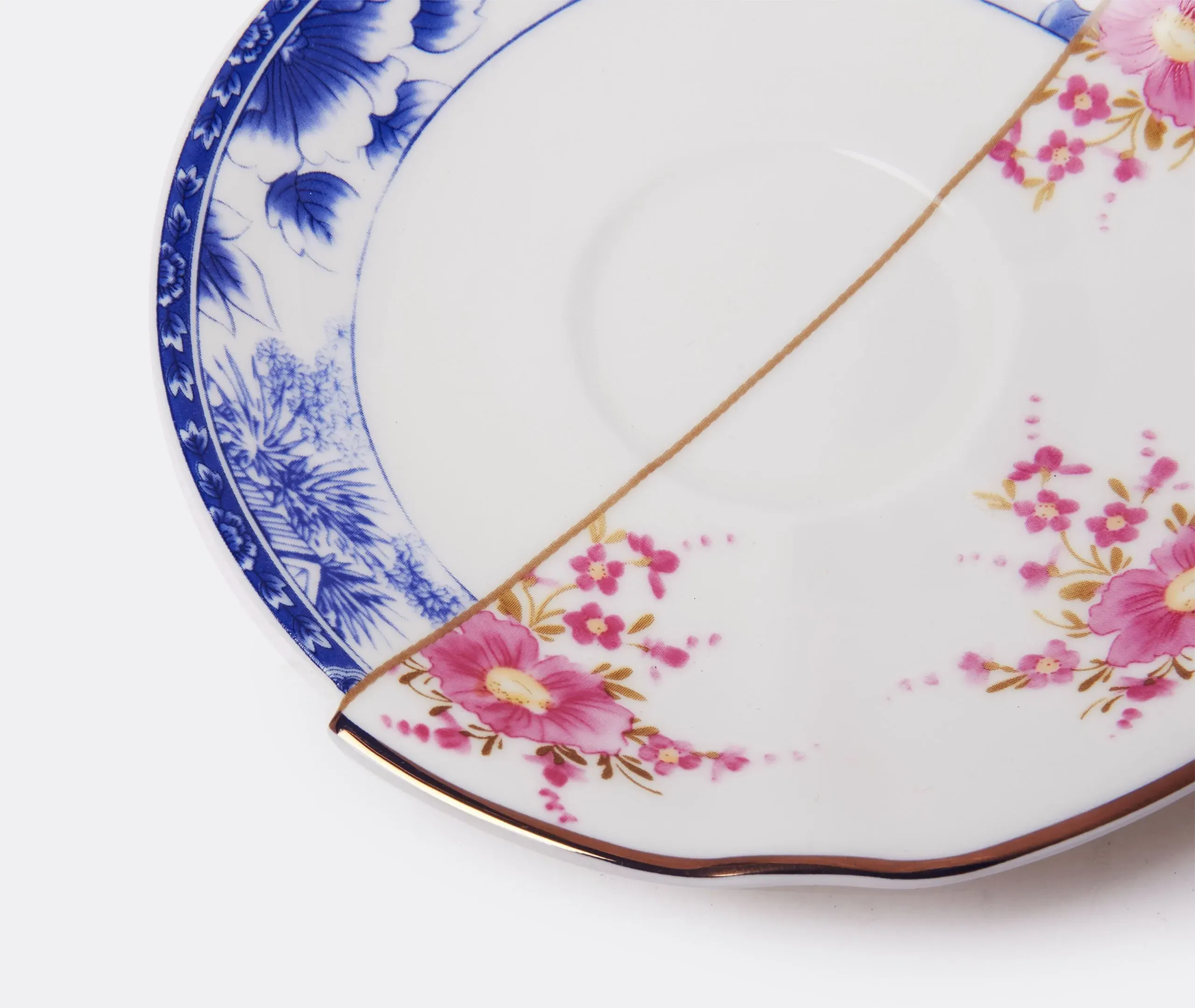 Teacup with Saucer Set - Multicolor, Bone China