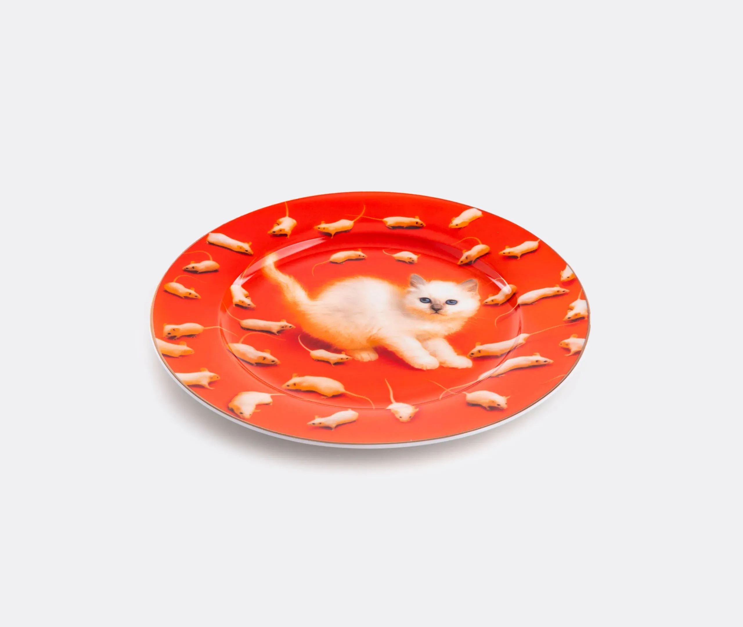 Toiletpaper Kitten Dinner Plate - Multicolor, Porcelain alternate view