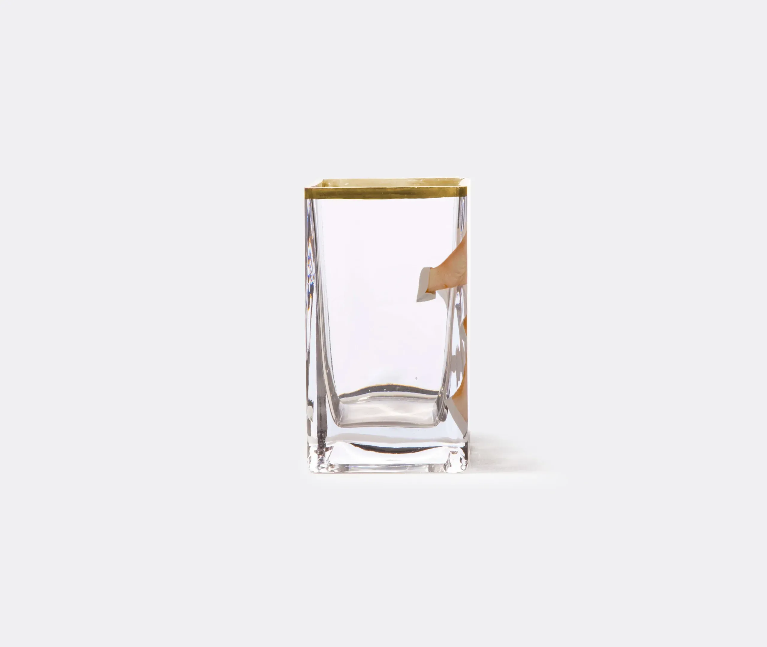 Toiletpaper Lipsticks Small Square Vase - Transparent, Glass alternate view